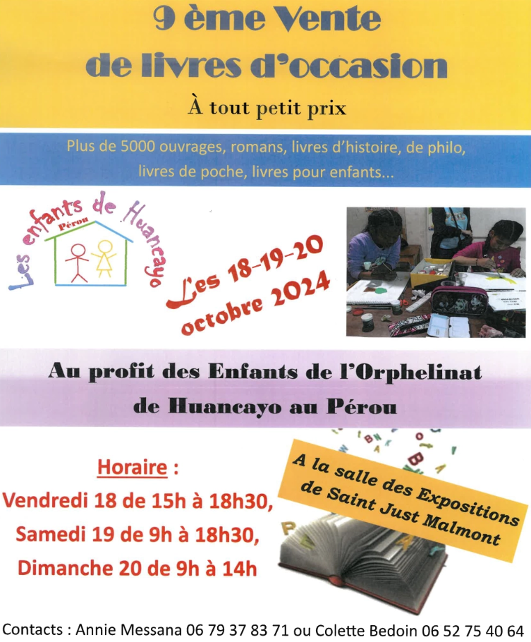 Vente de livres d'occasion SJM