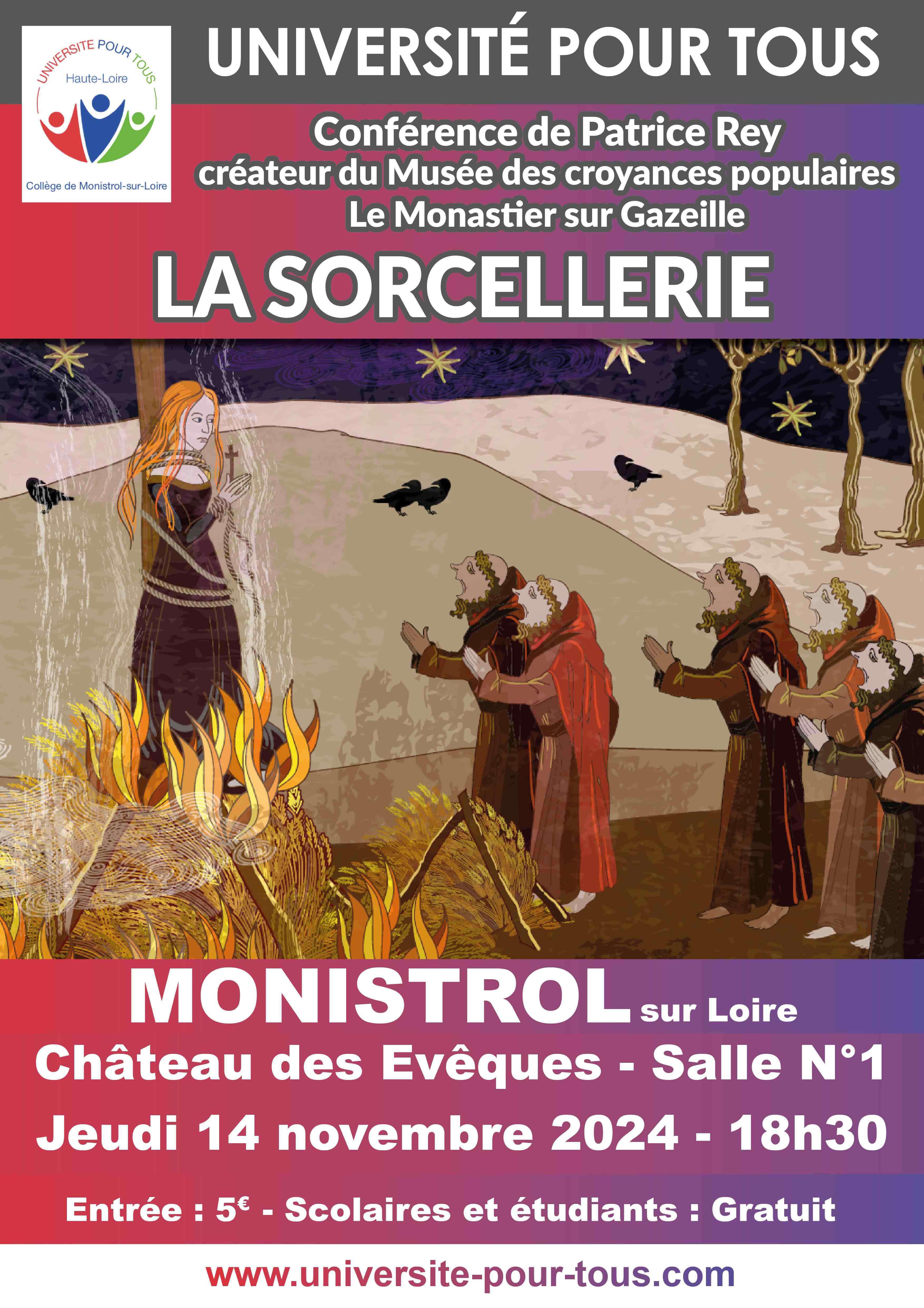 eve - CONFERENCE UPT: La sorcellerie_Monistrol-sur-Loire