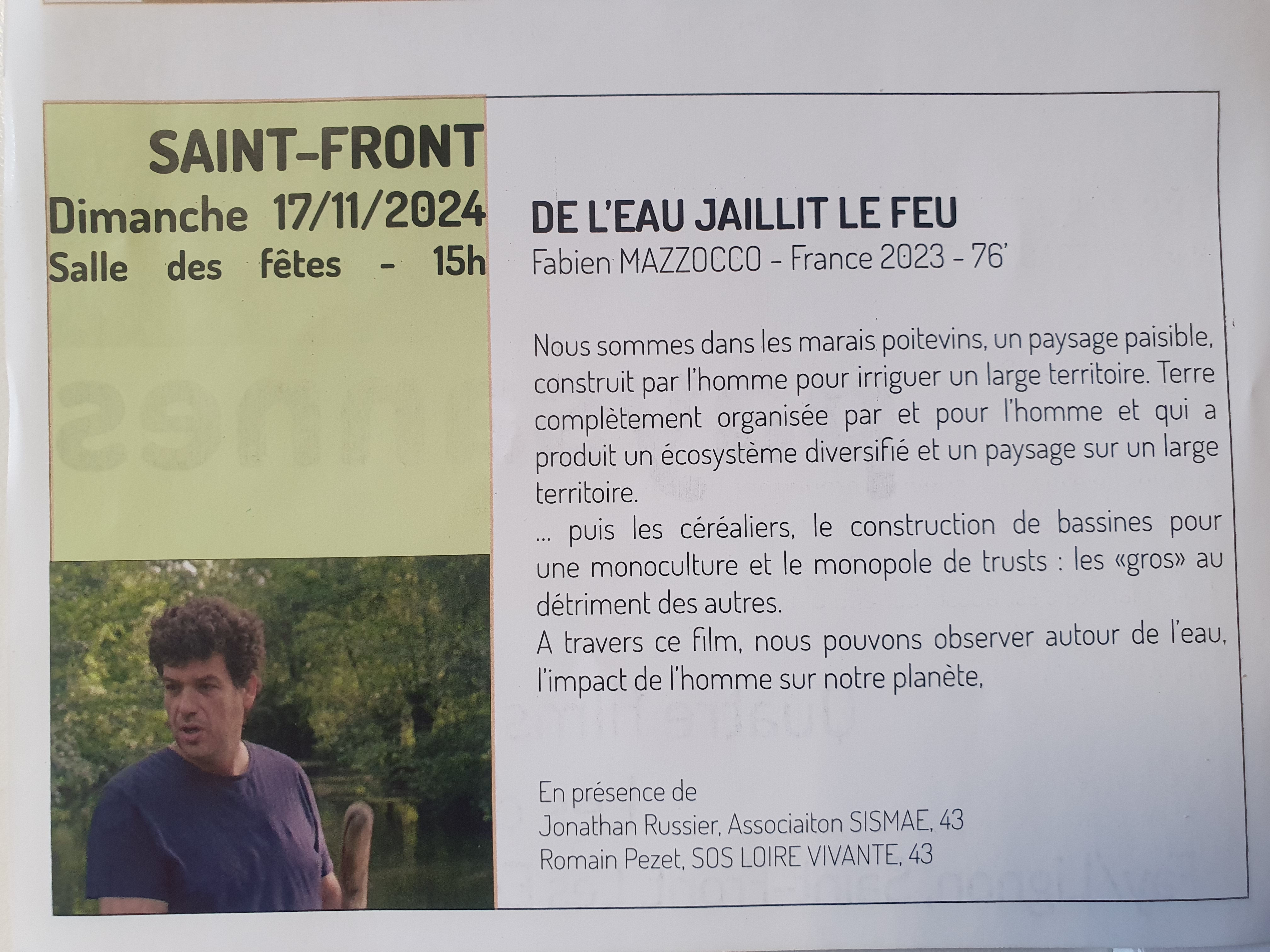 Film / Documentaire "Réalités paysannes"_Saint-Front