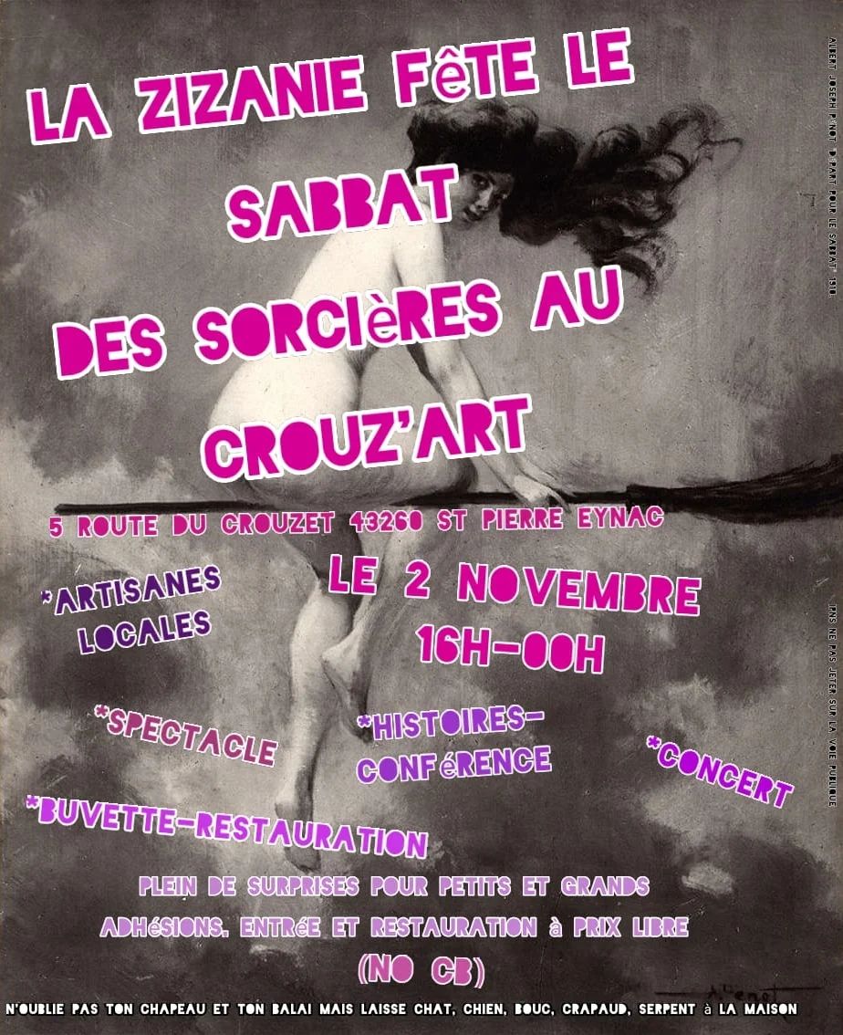 La Zizanie fête les sorcières au Crouz'Art !_Saint-Pierre-Eynac