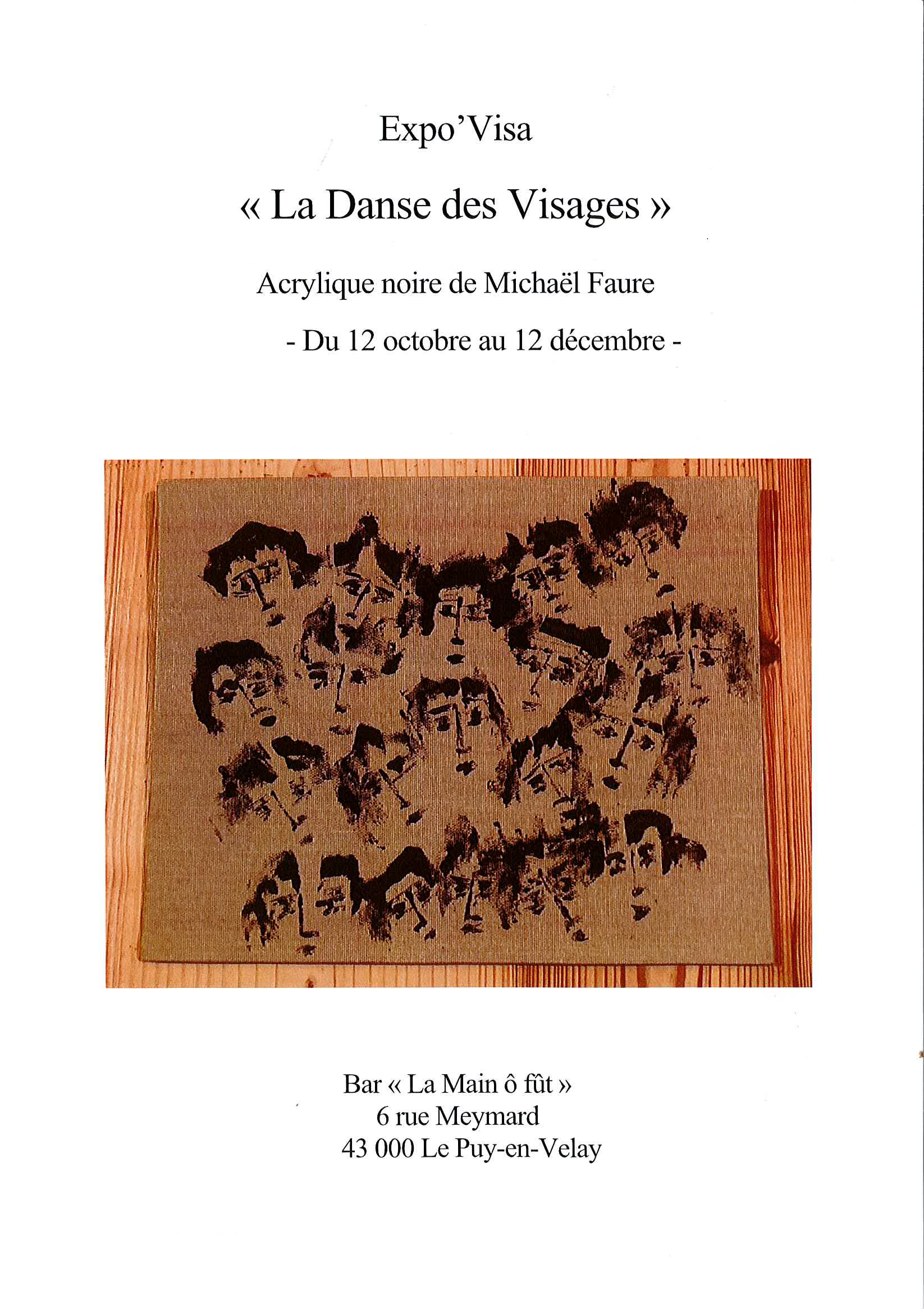 Expo 'Visa "La Danse des Visages"_Le Puy-en-Velay