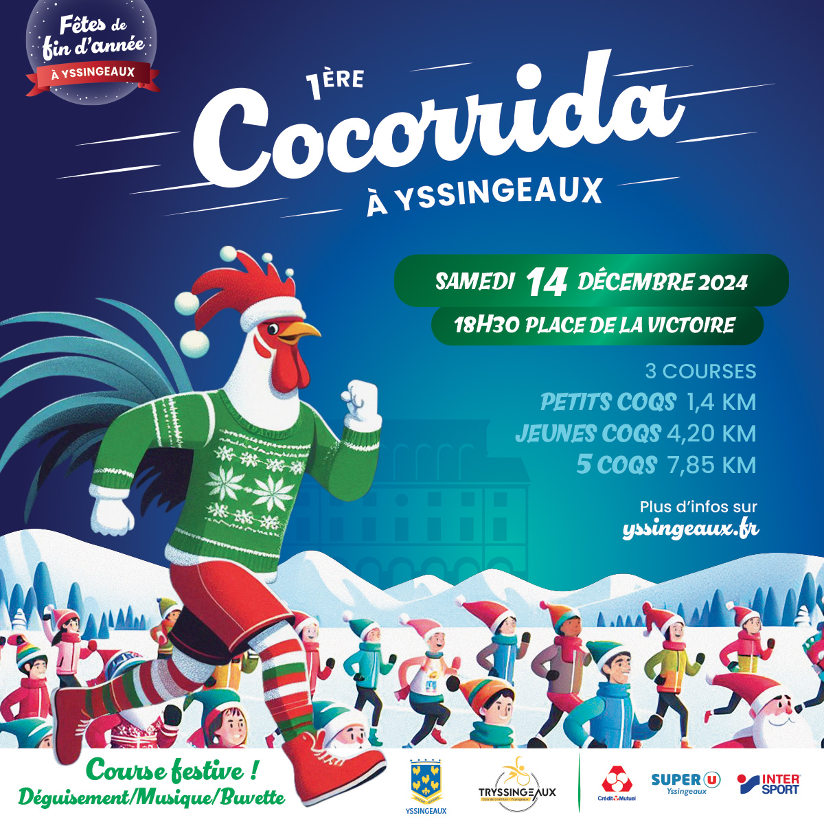 1ère Cocorrida d'Yssingeaux - Course Corrida de Noël_Yssingeaux