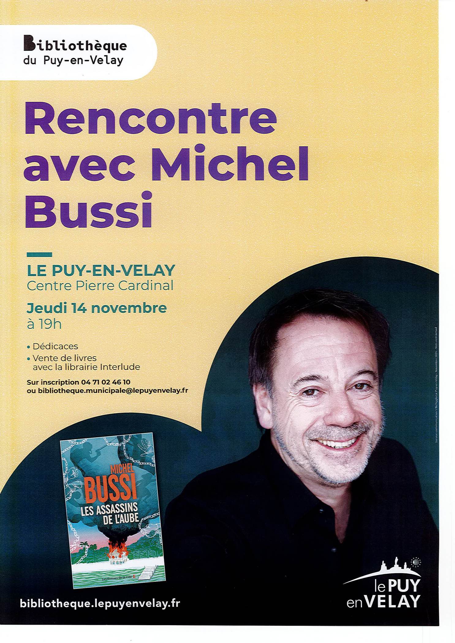 Rencontre avec Michel Bussi_Le Puy-en-Velay