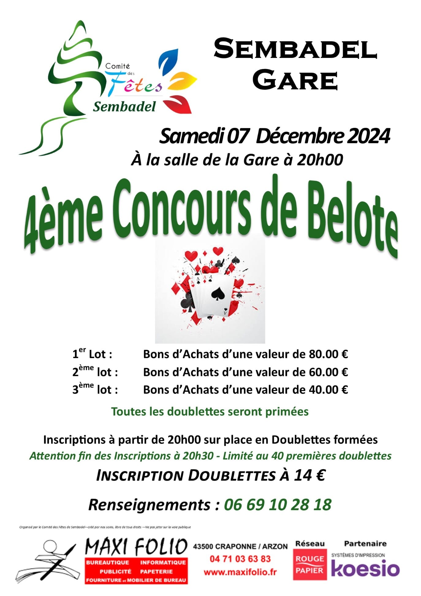 EVE-Concours de belote-affiche