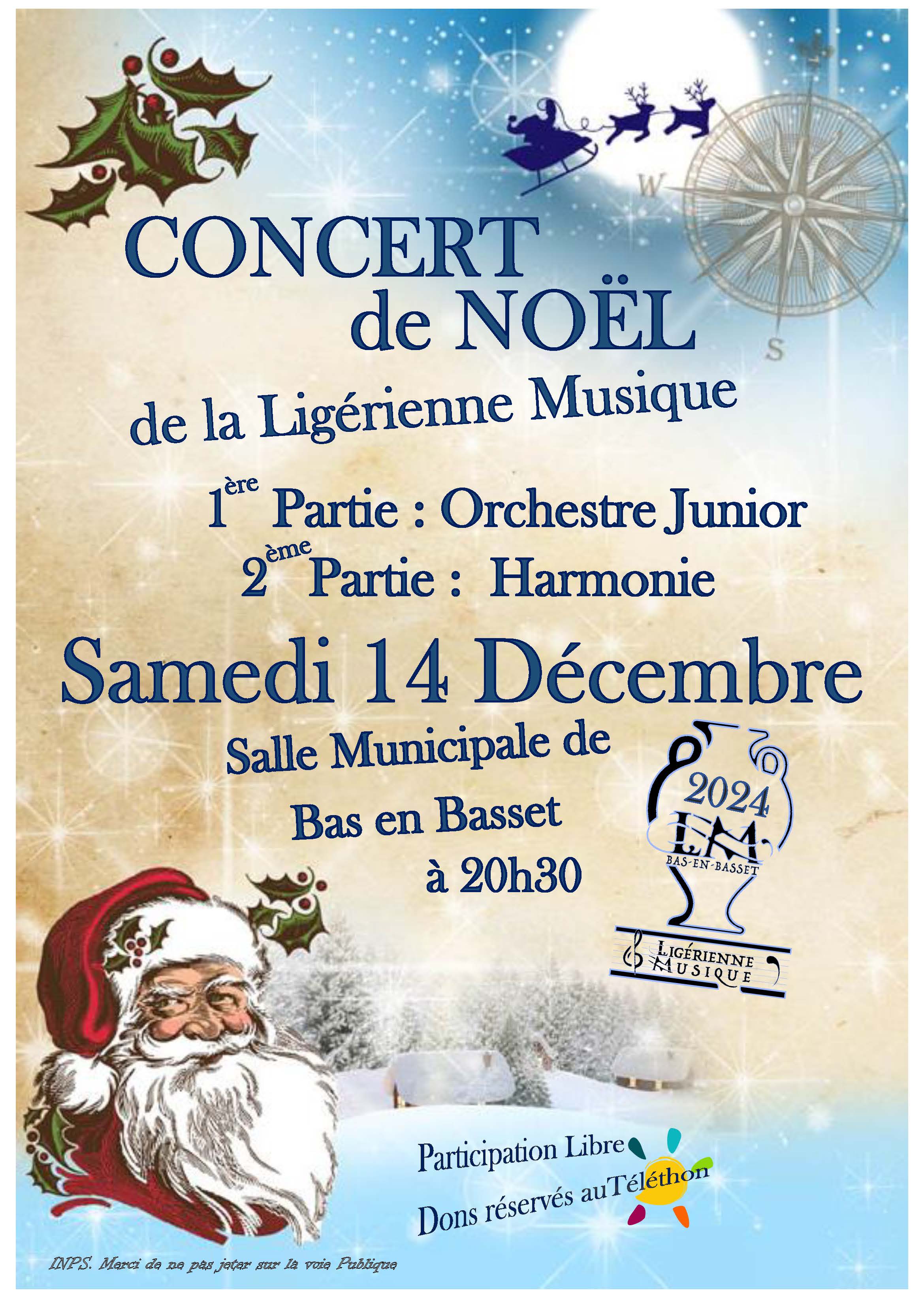 Concert de Noël de la Ligérienne Musique_Bas-en-Basset