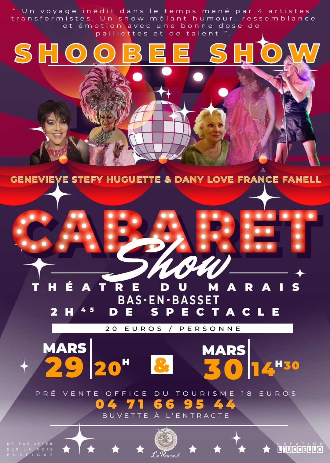 Week-end Cabaret Show- Shoobee Show_Bas-en-Basset