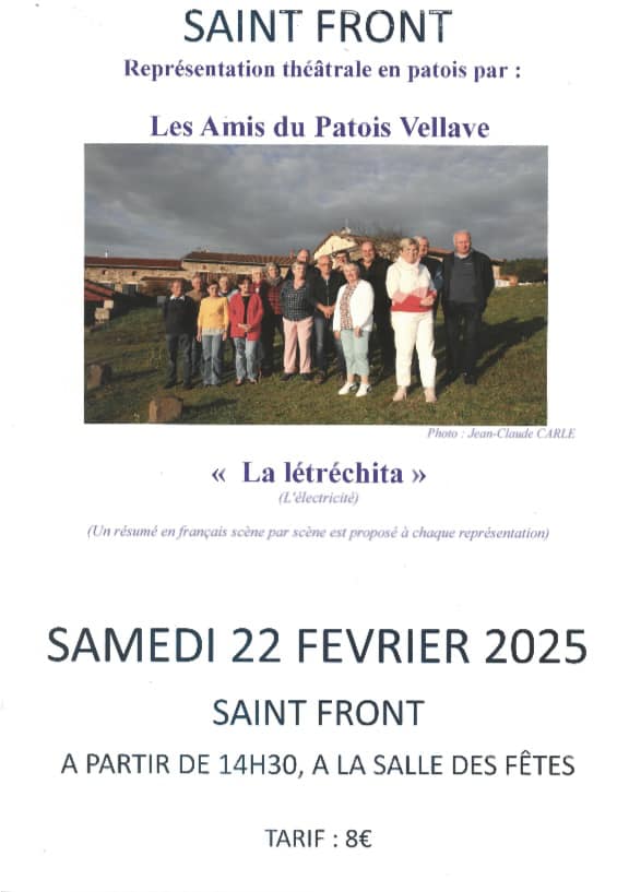 Théâtre en patois "La létréchita"_Saint-Front