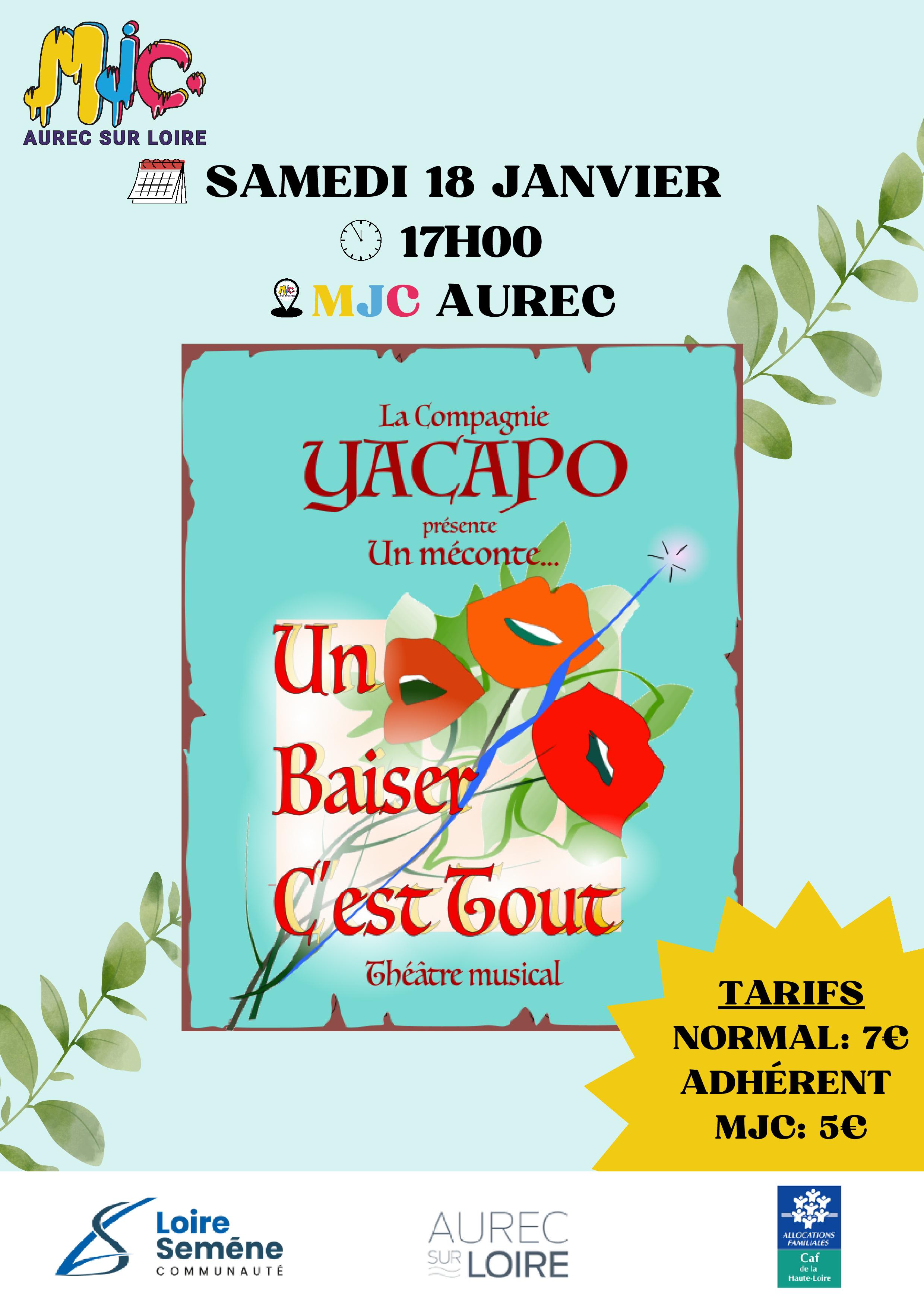 Spectacle "Un baiser c'est tout"_Aurec-sur-Loire