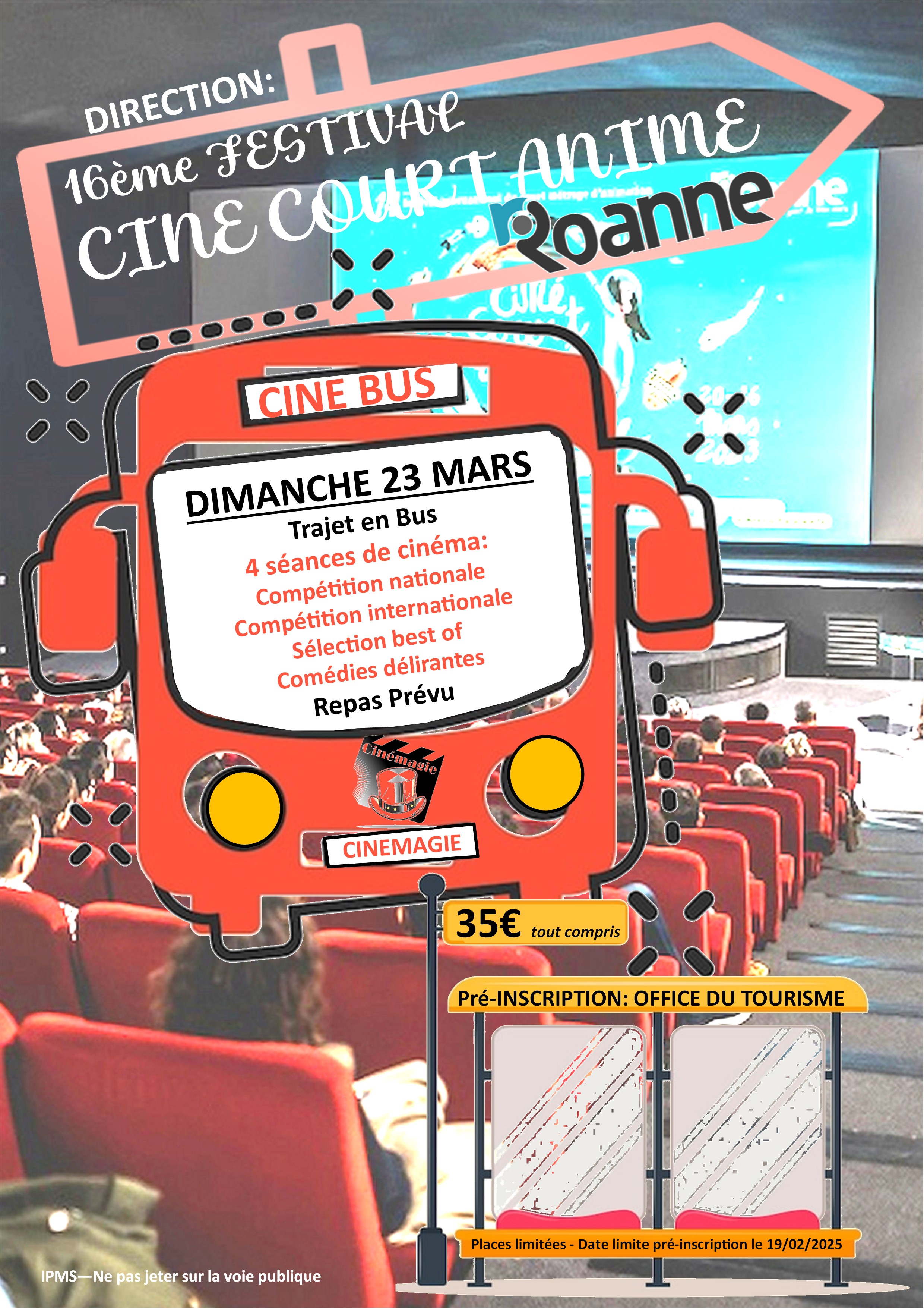 Cinébus direction Roanne pour le 16ème festival Ciné court animé_Monistrol-sur-Loire