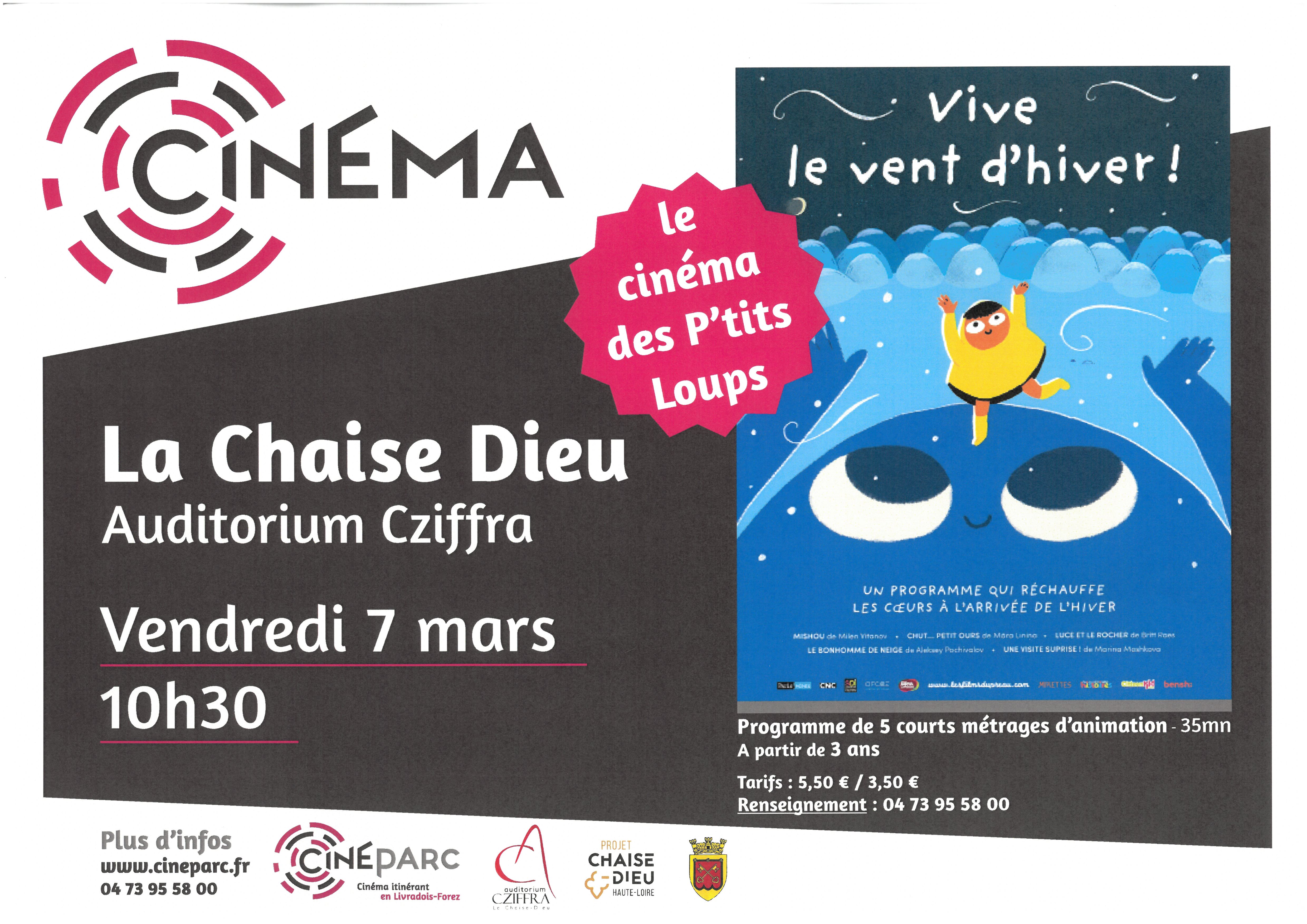 EVE-Ciné p'tits loups : "Vive le vent d'hiver !"_La Chaise-Dieu- Affiche