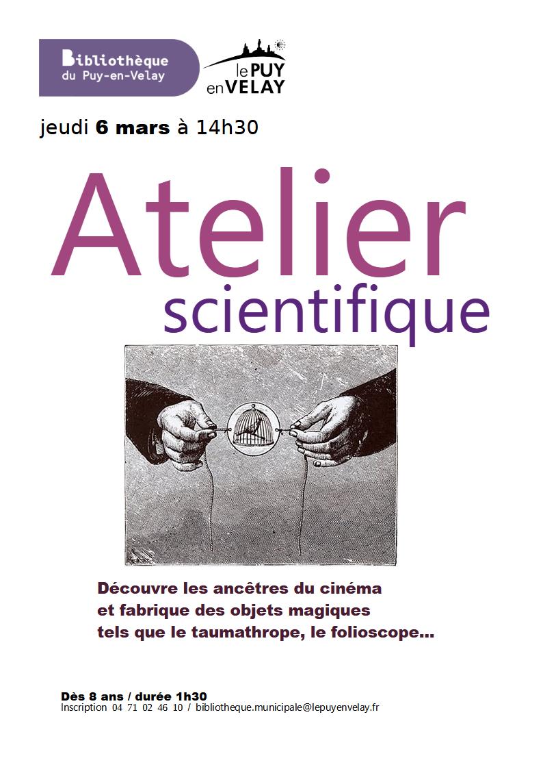 EVE_Bibliothèque du Puy : Atelier scientifique_Le Puy-en-Velay