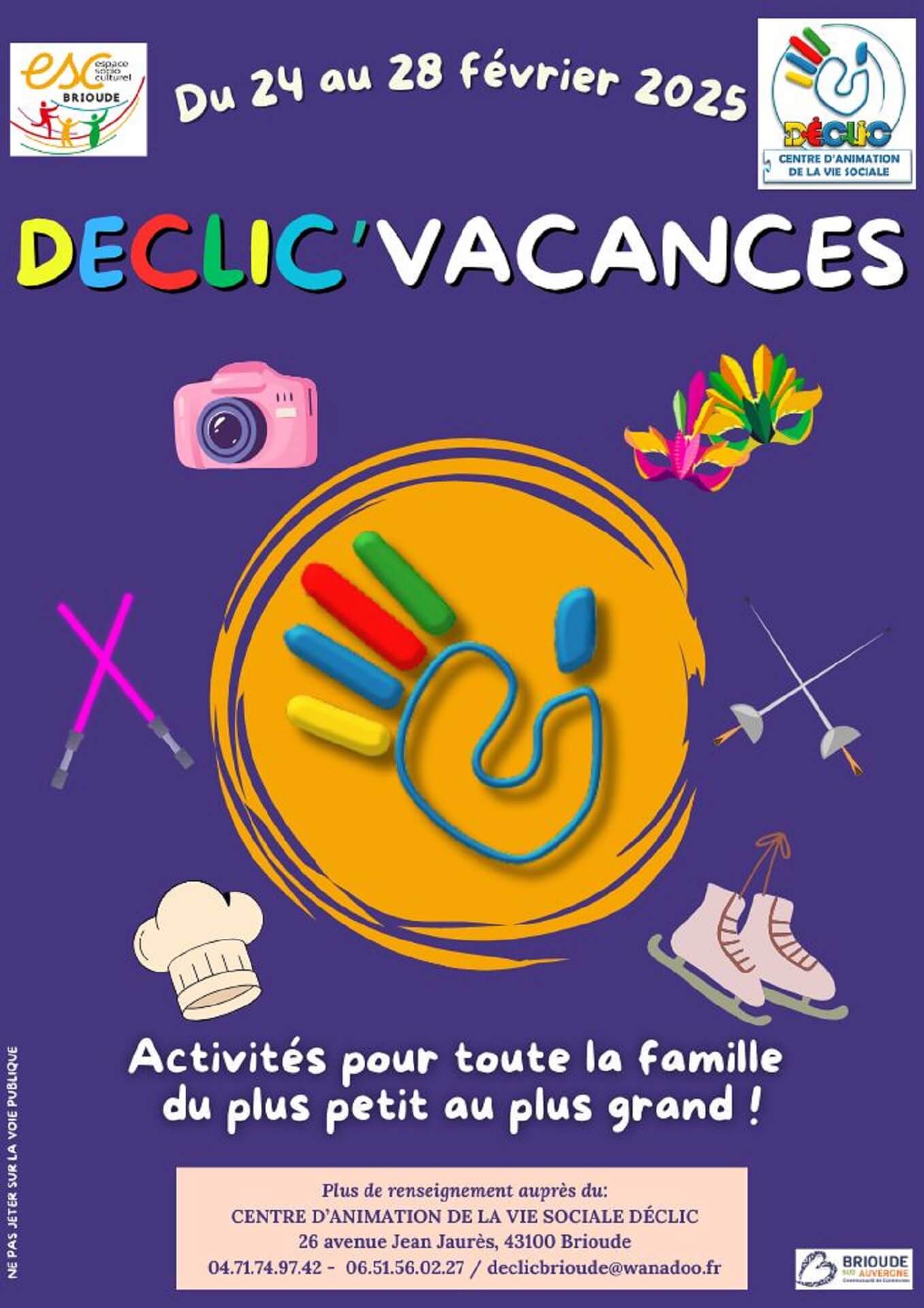 Déclic - Programme Animations/Activités de Septembre à Décembre 2024_Brioude