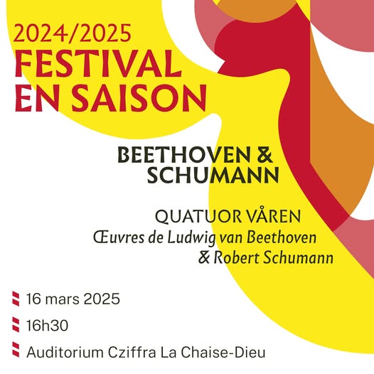 EVE-Festival en saison : Beethoven et Schumann_La Chaise-Dieu