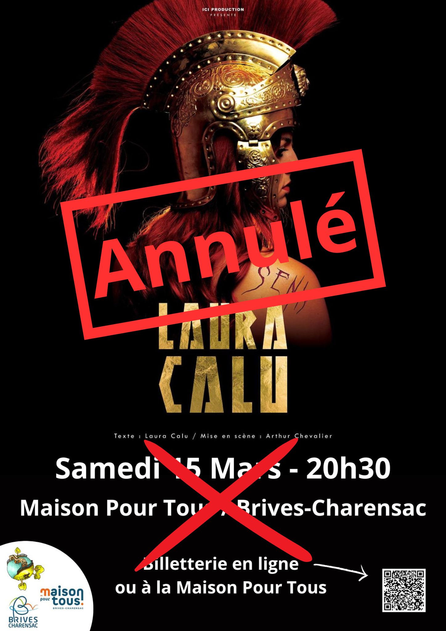 EVE_Annulé : Spectacle de Laura Calu : Senk_Brives-Charensac