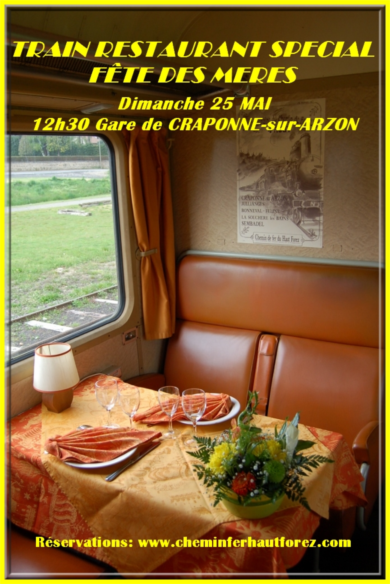 EVE_Train Restaurant de la fête des Mères_Craponne-sur-Arzon EVE_Train Restaurant de la fête des Mères_Craponne-sur-Arzon
