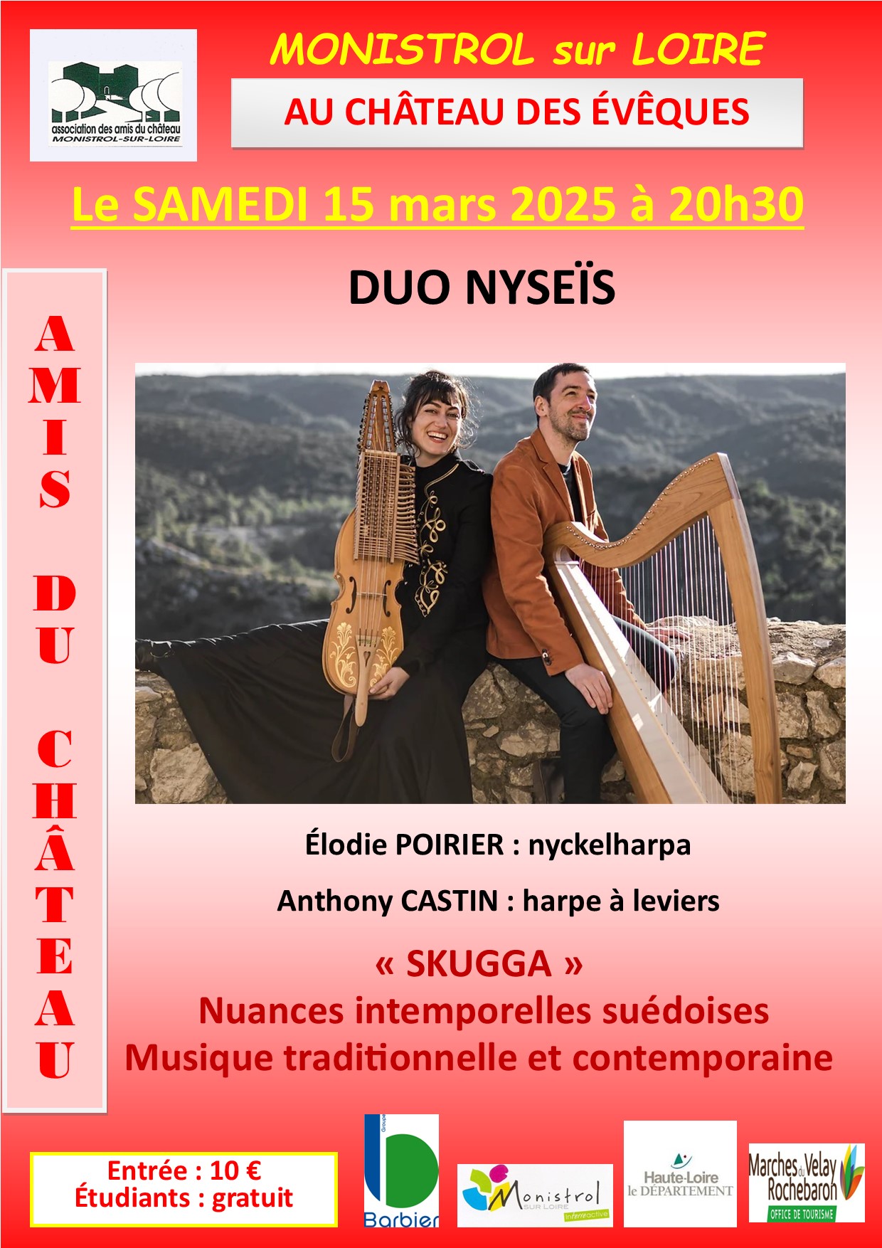 Concert dans le cadre de "musique au château" duo NYSEIS_Monistrol-sur-Loire