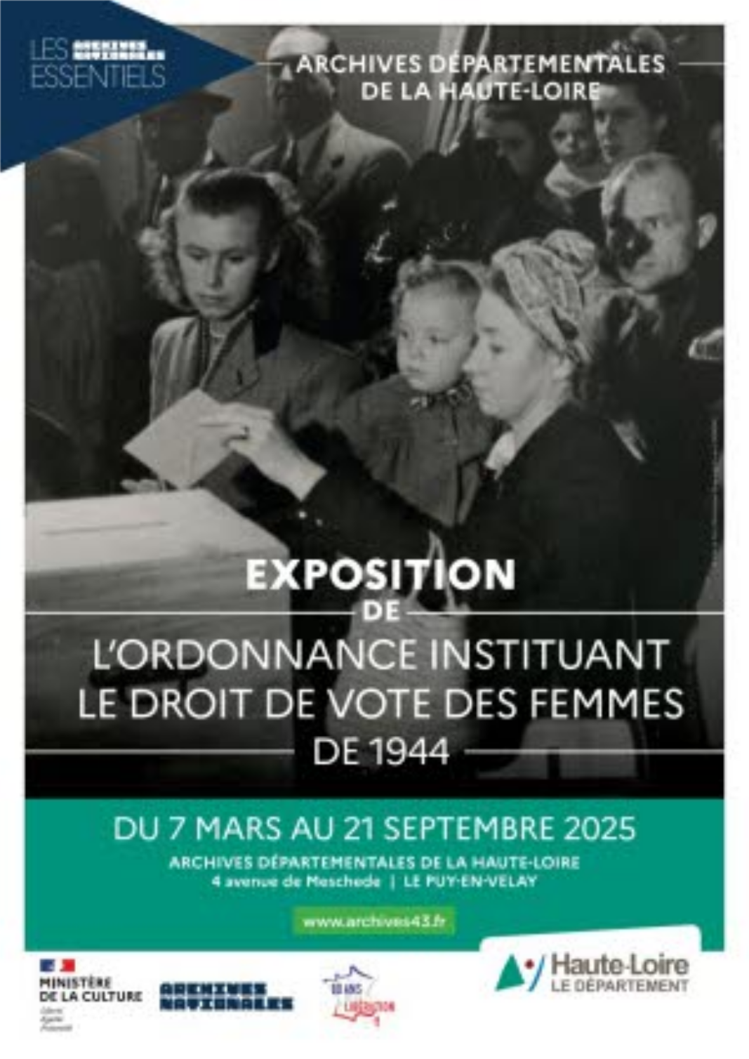 EVE_Exposition de l'ordonnance instituant le droit de vote des femmes de 1944_Le Puy-en-Velay