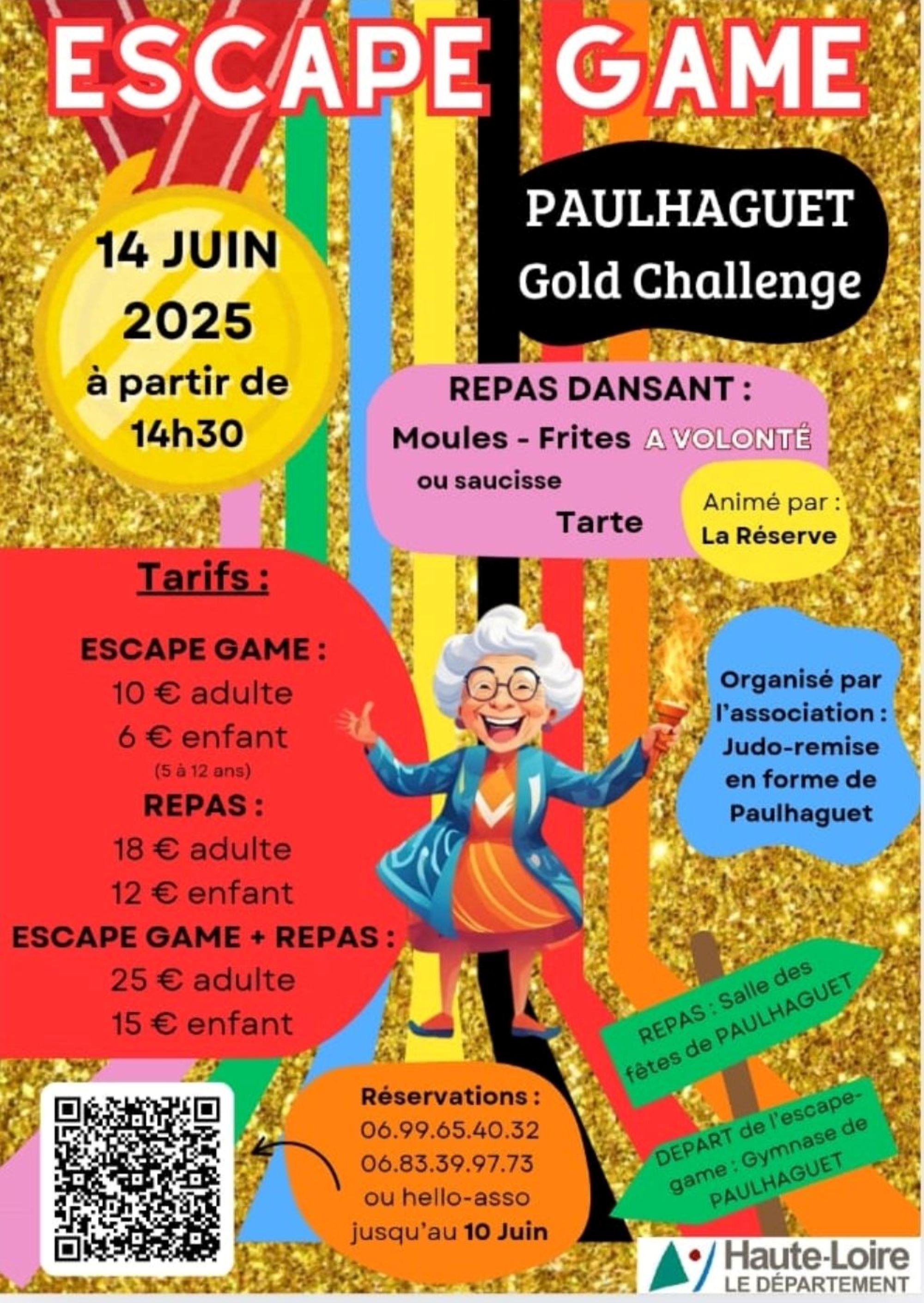 Escape Game & Repas Dansant_Paulhaguet