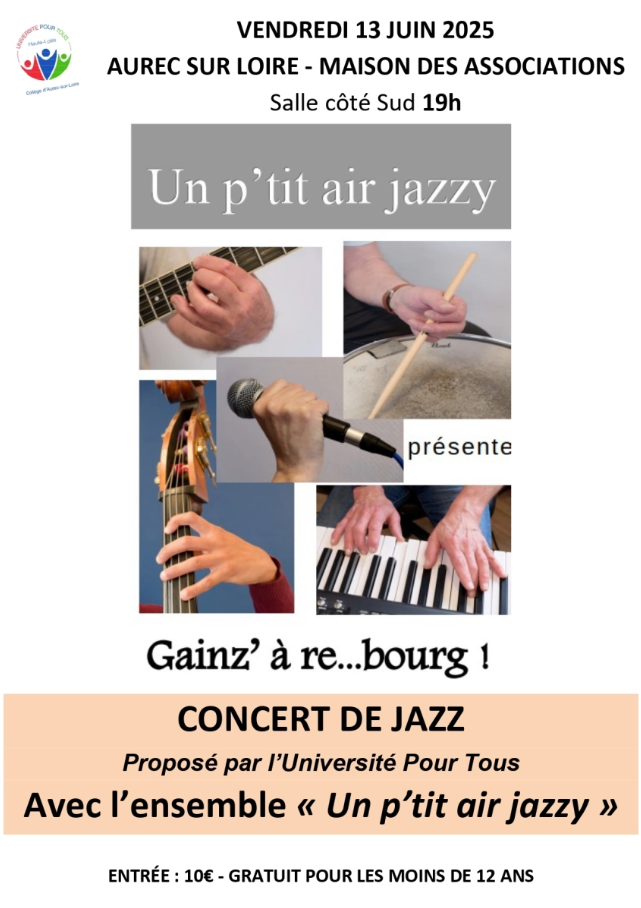 Concert de l'ensemble "Un p'tit air jazzy"_Aurec-sur-Loire
