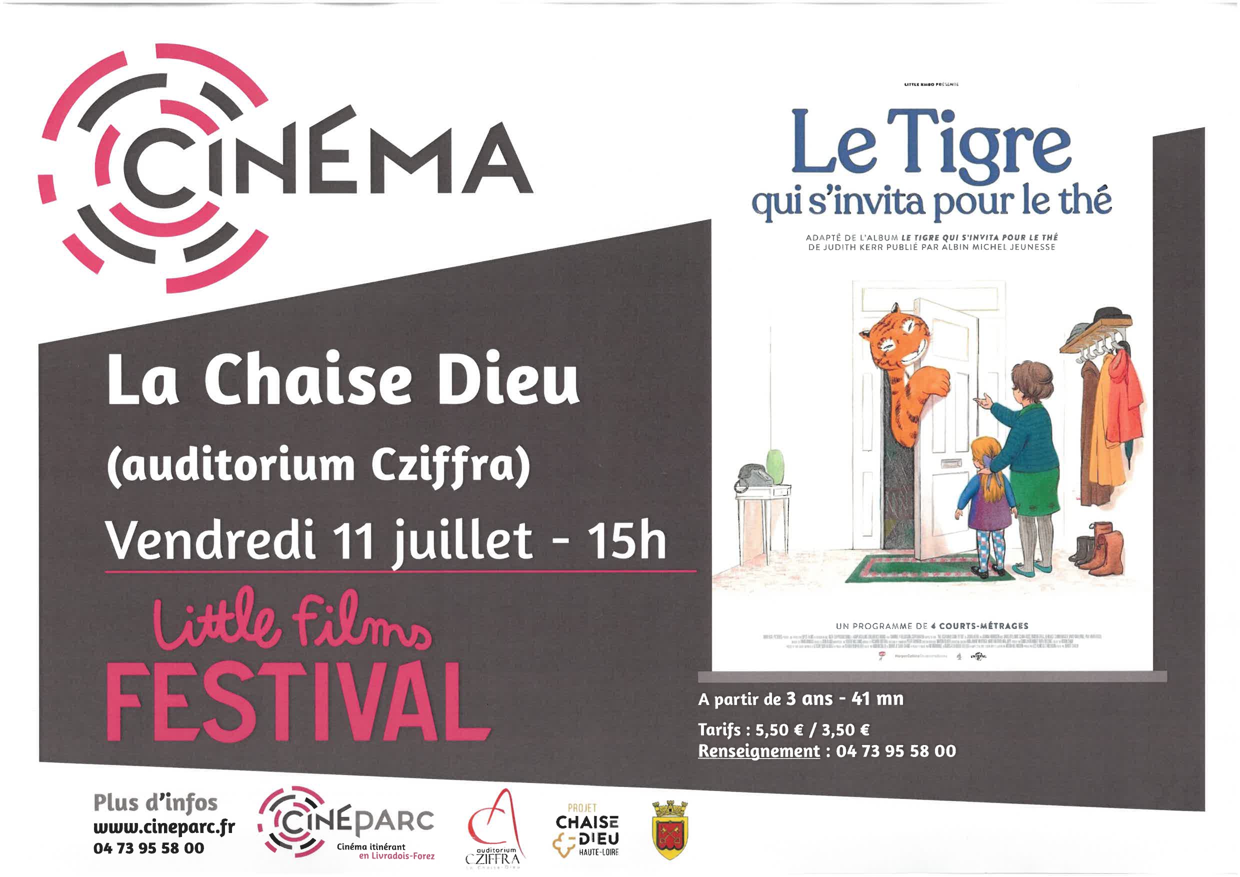 Ciné goûter : «Le tigre qui s'invita pour le thé"_La Chaise-Dieu-affiche Ciné goûter : «Le tigre qui s'invita pour le thé"_La Chaise-Dieu-affiche