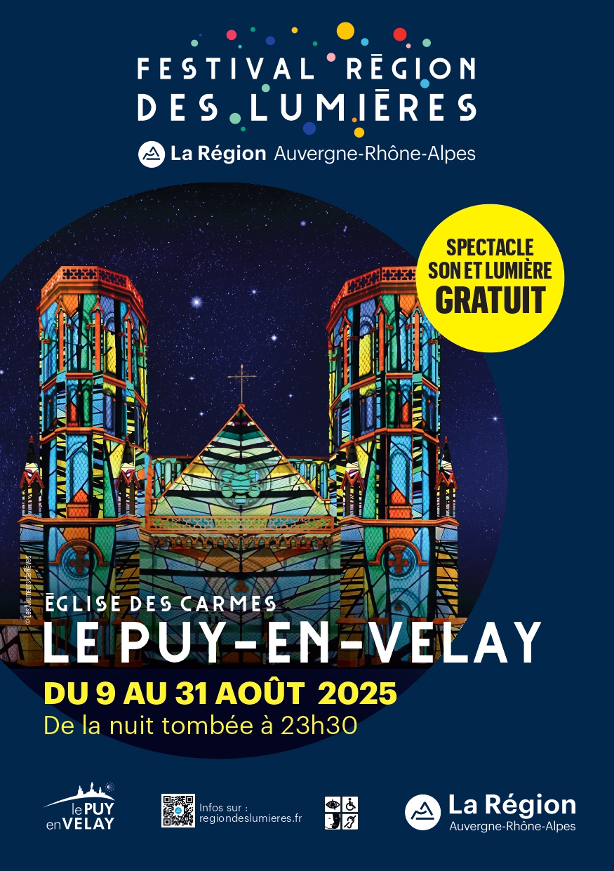 Festival Région des Lumières à l'Église des Carmes_Le Puy-en-Velay