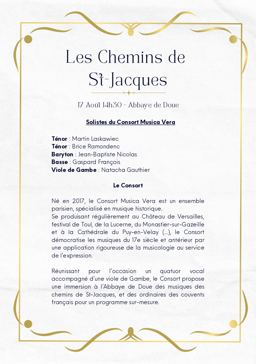 Concert exceptionnel de l'ensemble Musica Vera_Saint-Germain-Laprade