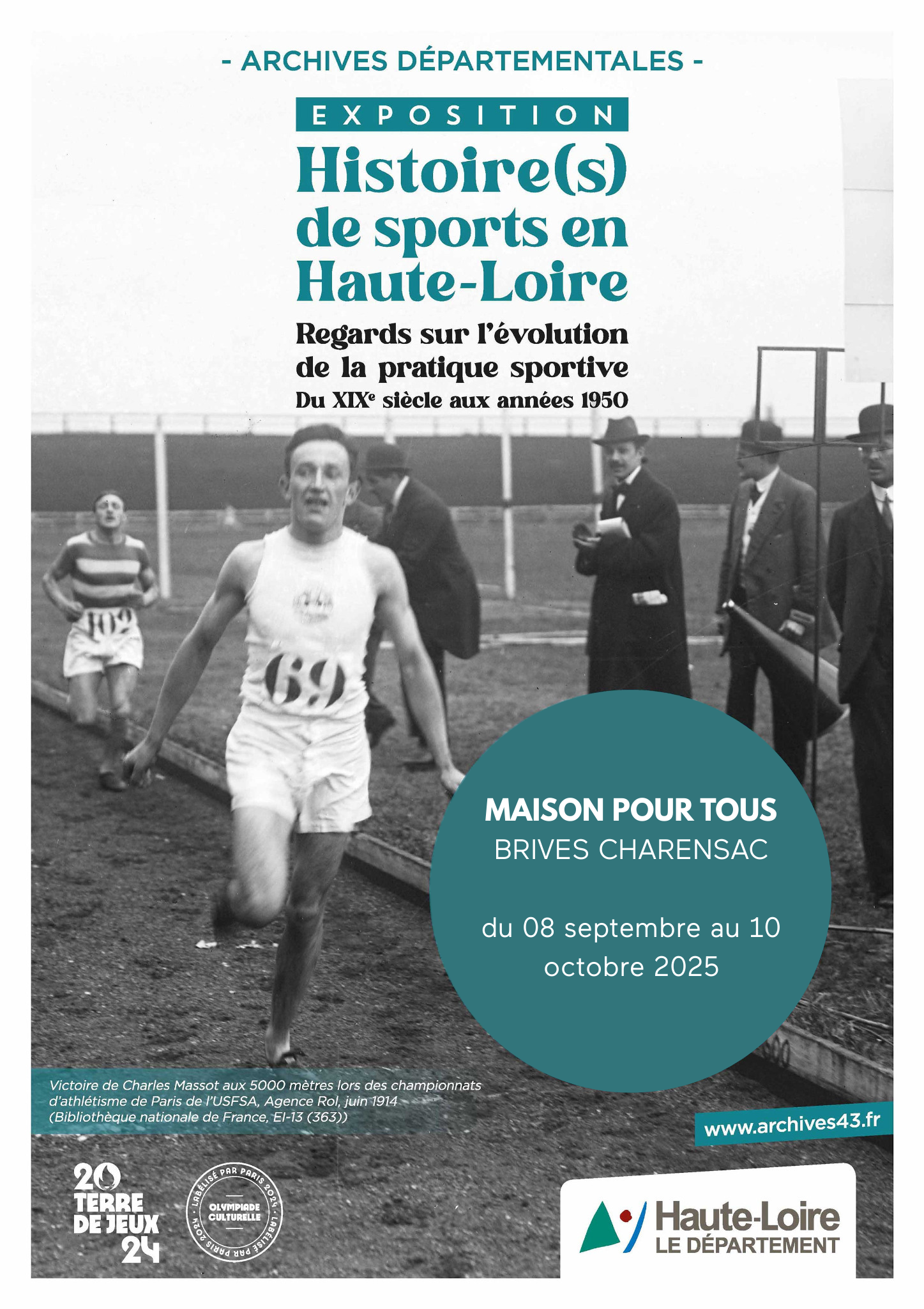 Exposition : « Histoire(s) de sports en Haute-Loire. Regards sur l’évolution de la pratique sportive du XIXe siècle aux années 1950 »_Brives-Charensac