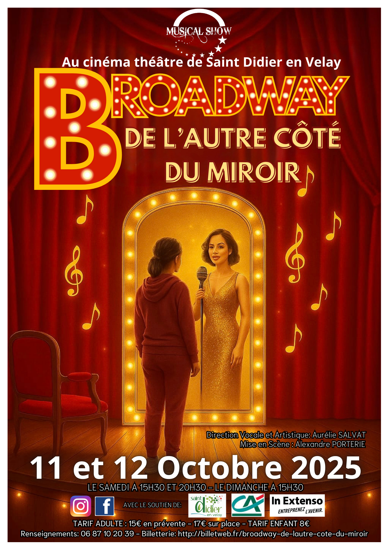 Spectacle du Musical Show - Broadway de l'autre côté du miroir_Saint-Didier-en-Velay
