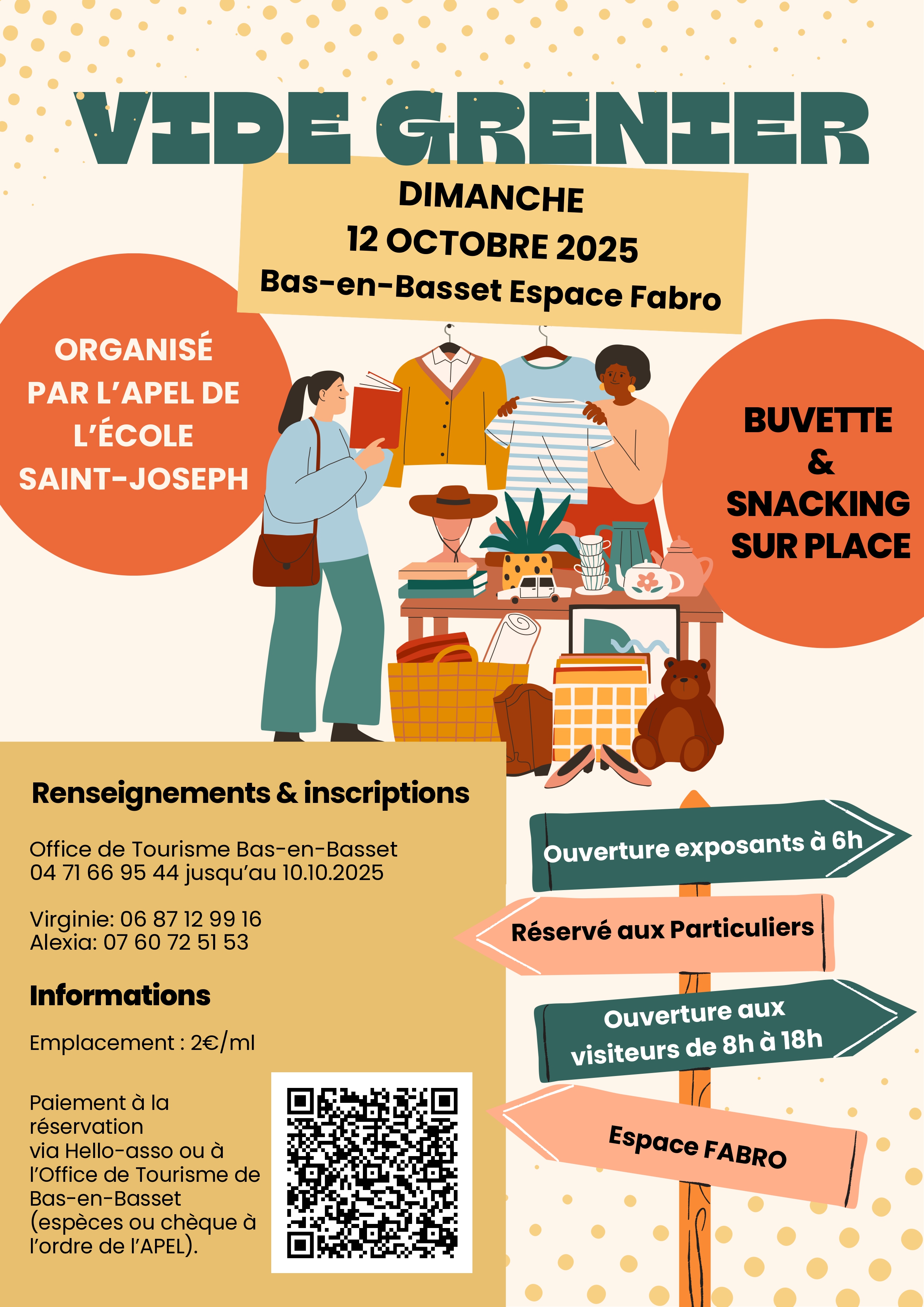 vide grenier de l'école St Joseph_Bas-en-Basset