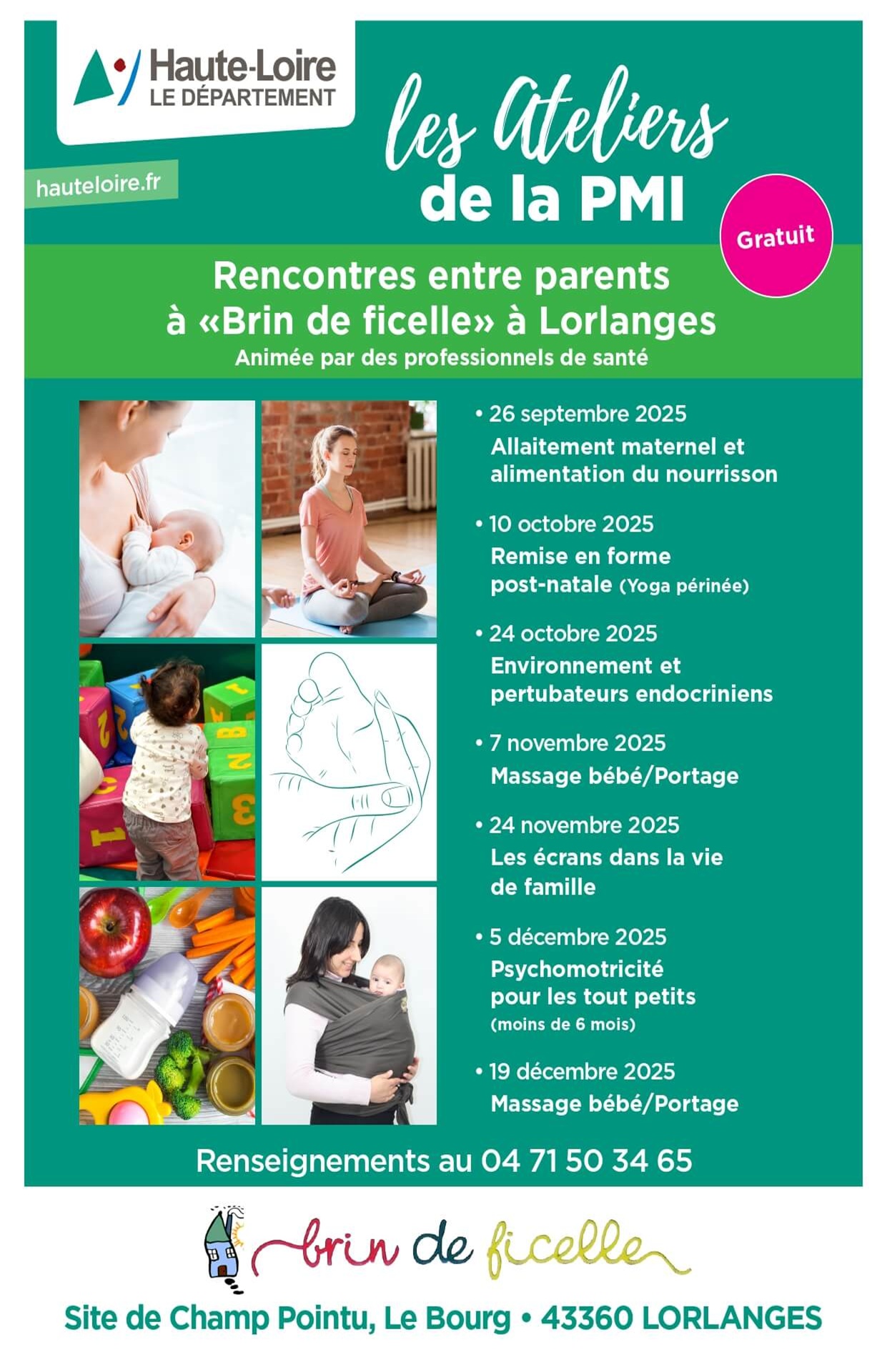 Rencontres entre parents à Brin de ficelle_Lorlanges