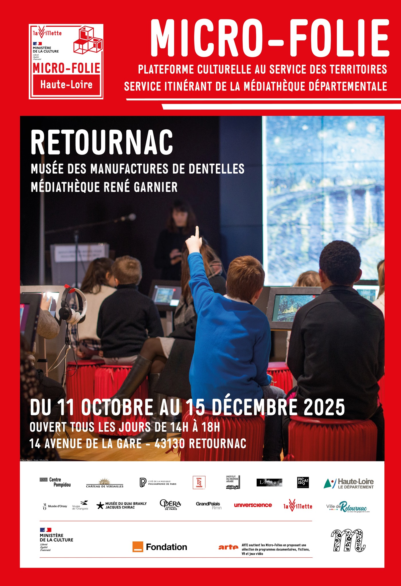 Micro-folie au Musée des Manufactures de dentelles_Retournac