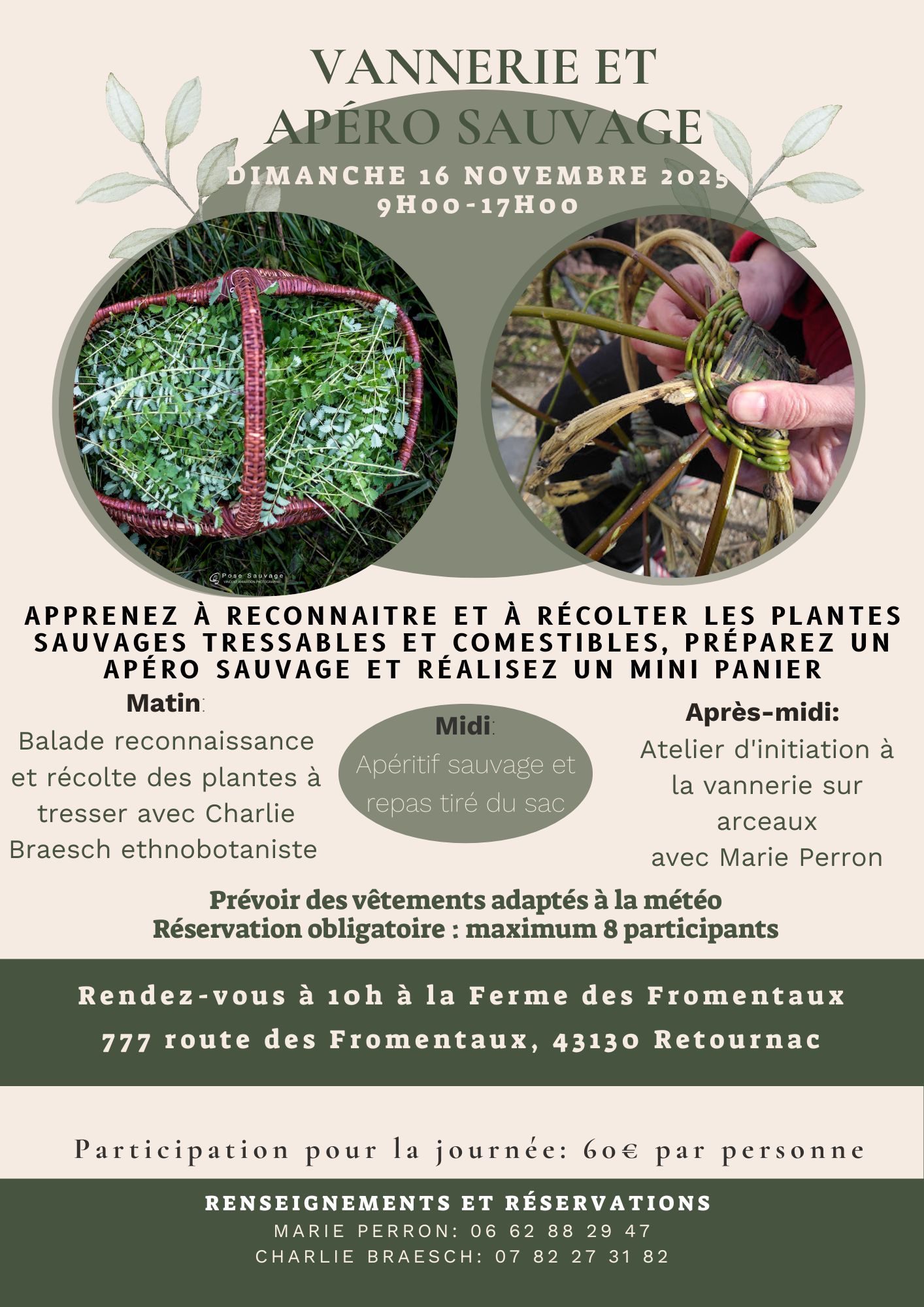 Vannerie et apéro sauvage_Retournac