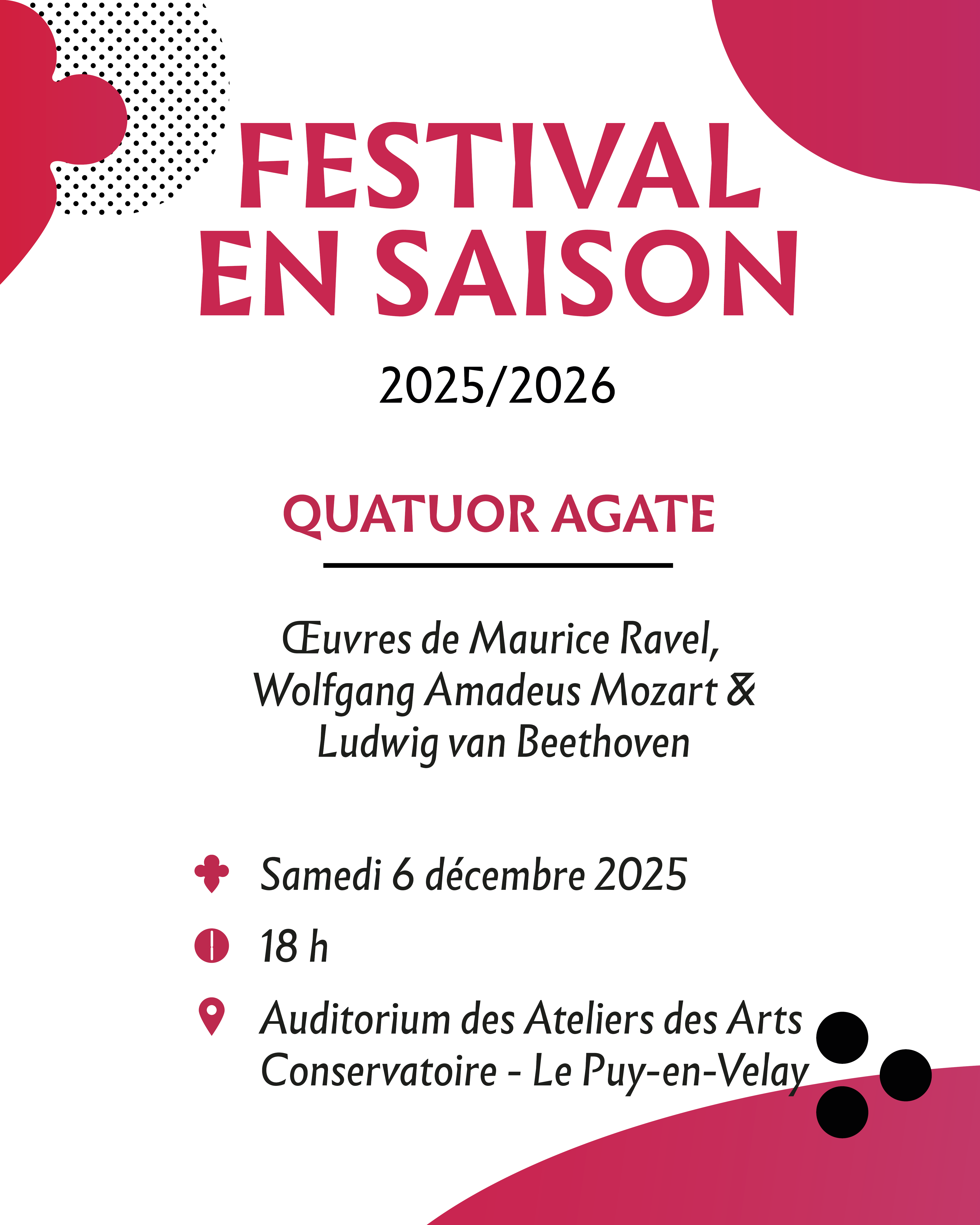 Concert du Quatuor Agate_Le Puy-en-Velay