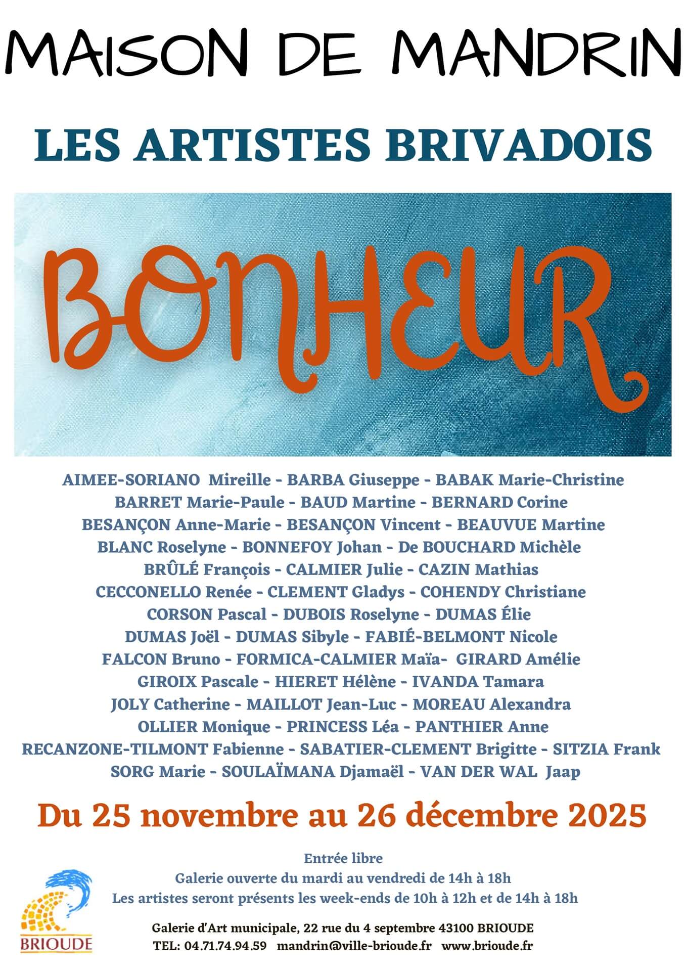 Les artistes brivadois exposent_Brioude