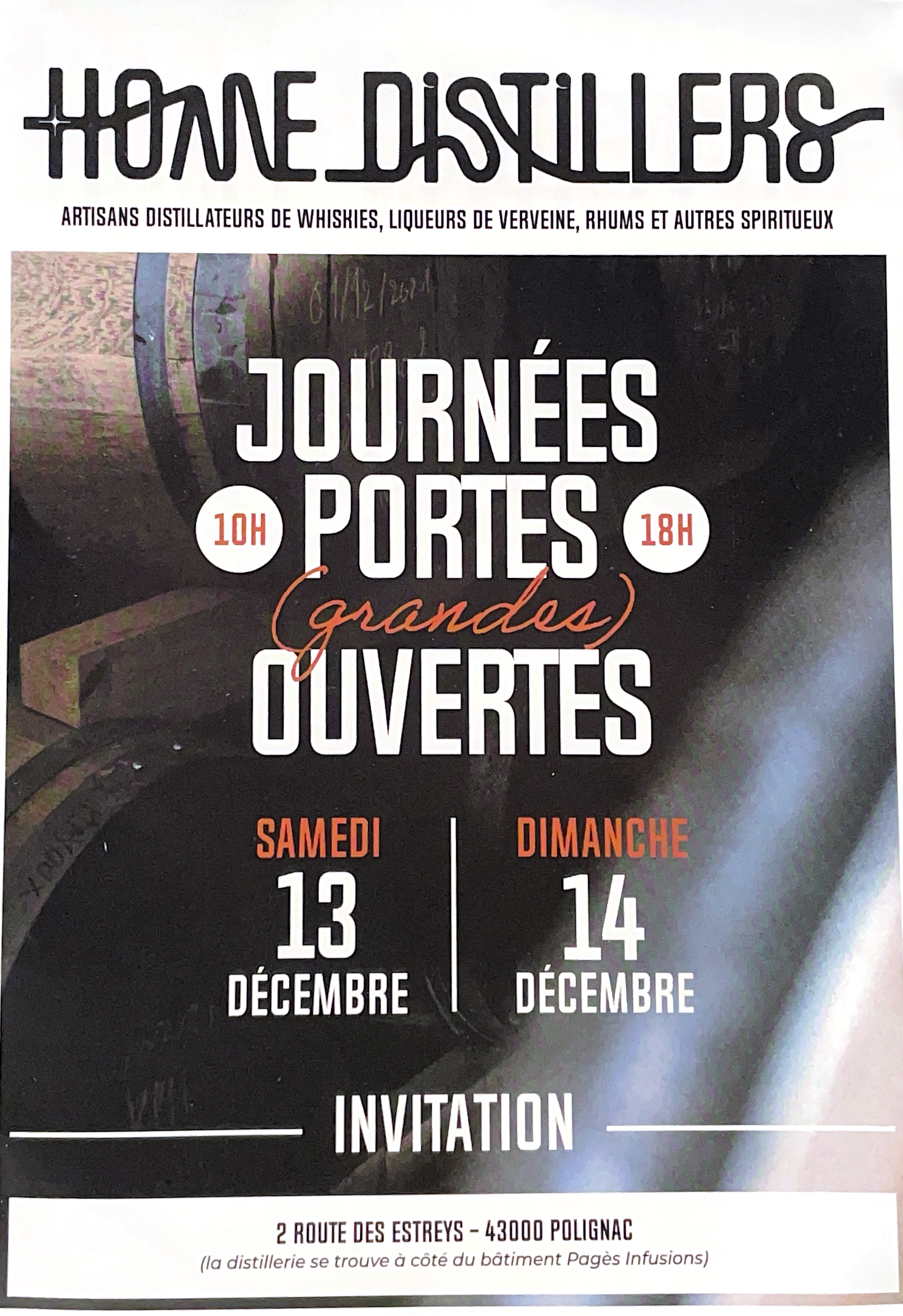 Journées portes ouvertes chez Home Distillers_Polignac