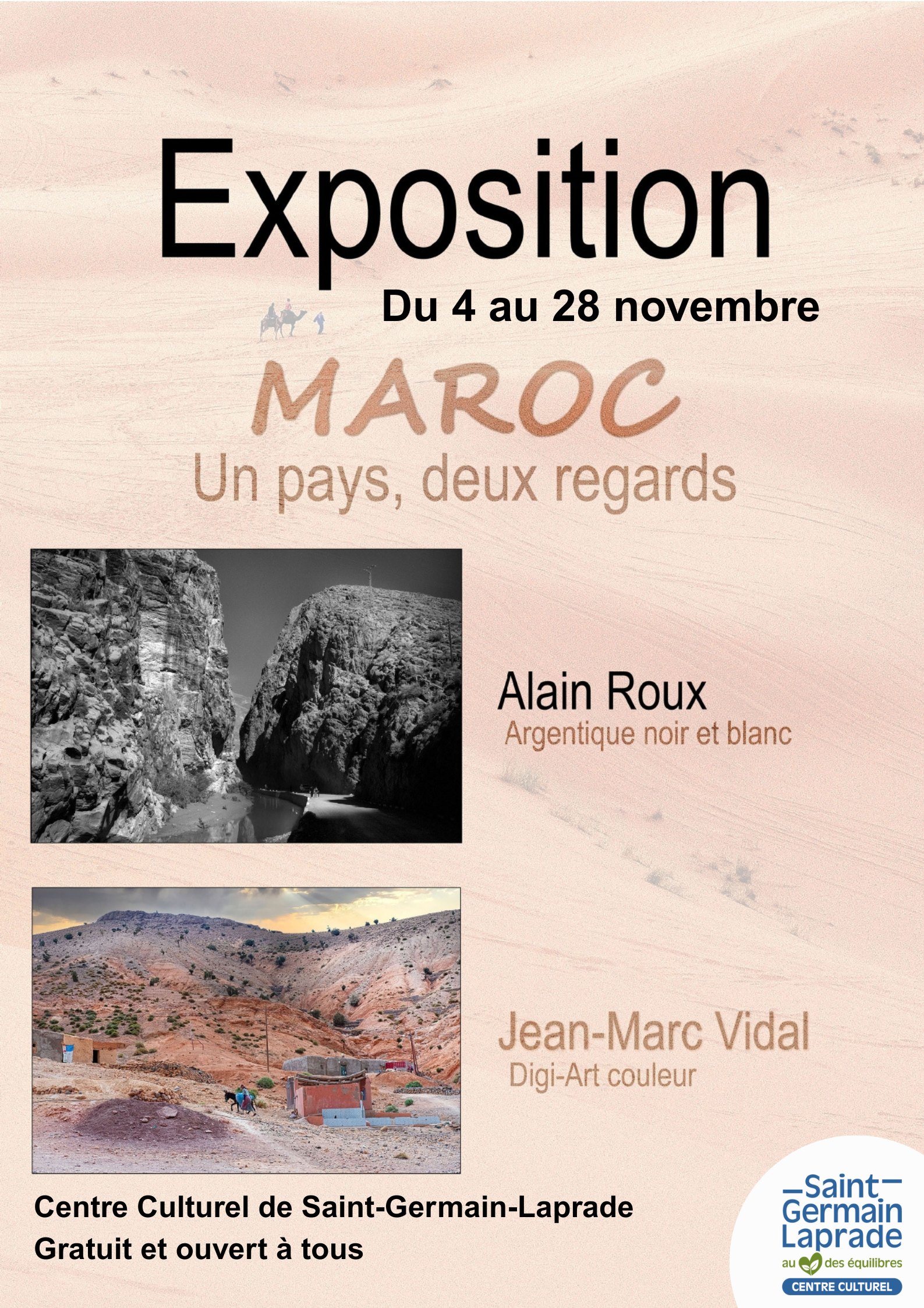 Exposition : Maroc, un pays, deux regars_Saint-Germain-Laprade