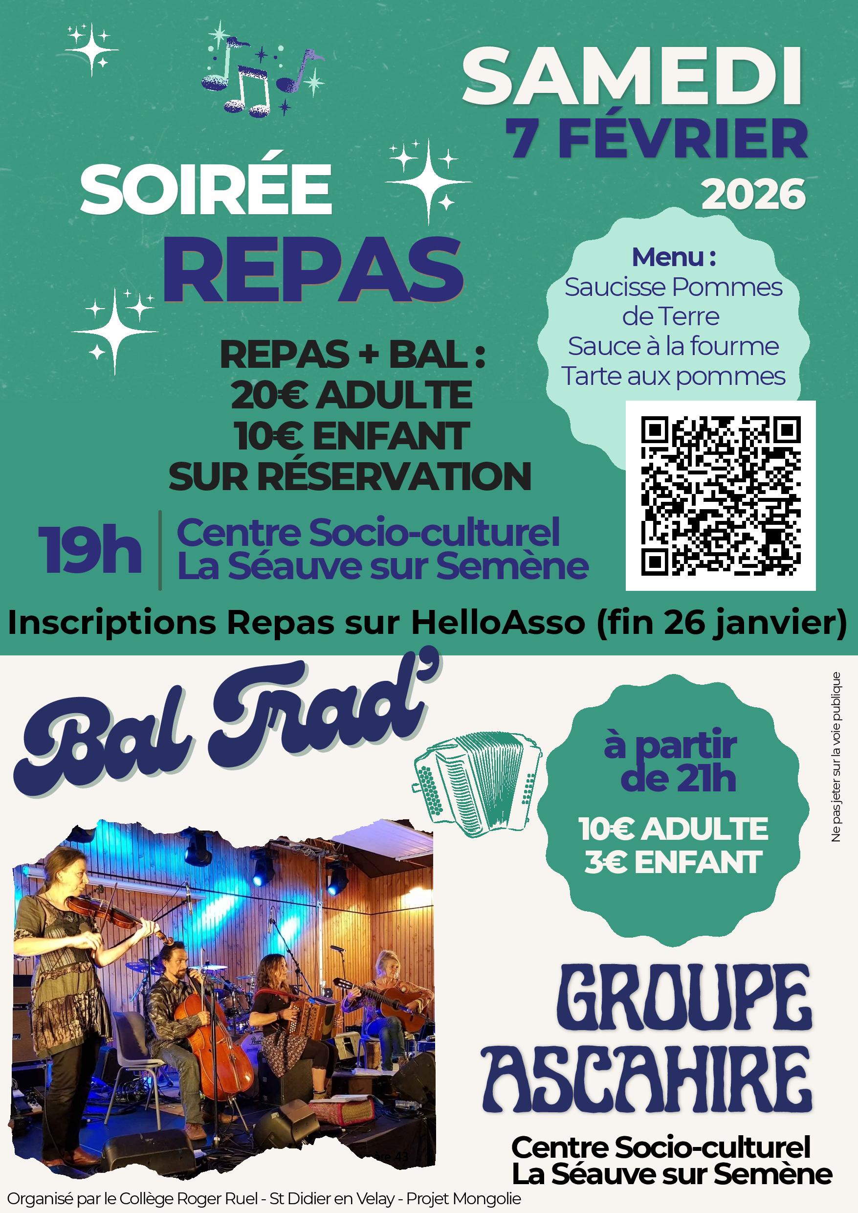 Bal'Trad et repas_La Séauve-sur-Semène