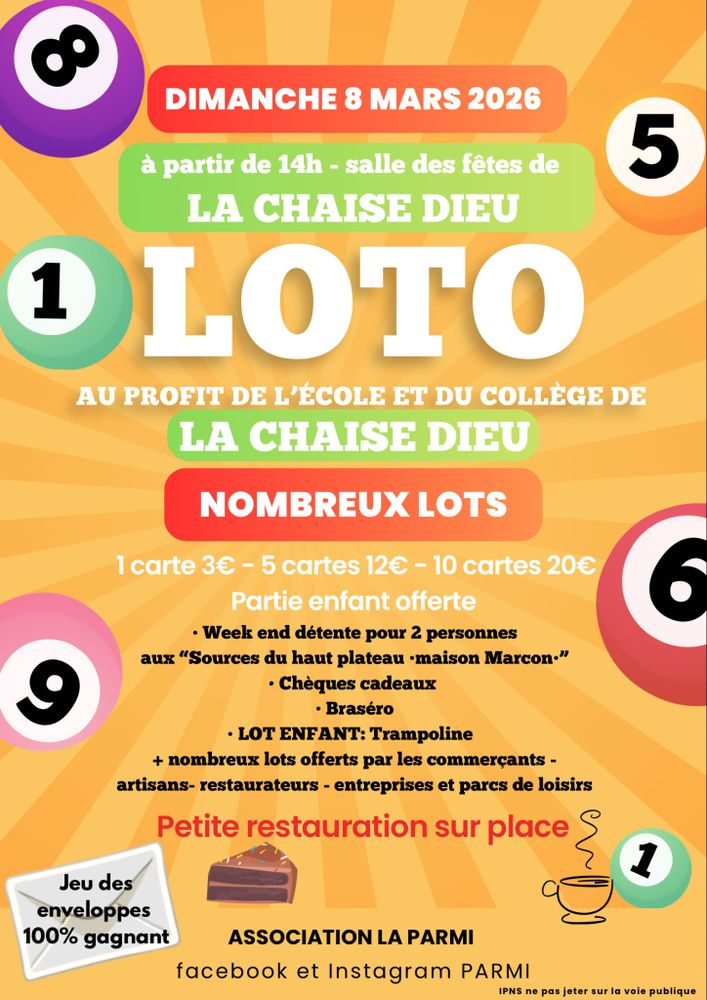 Loto des écoles_La Chaise-Dieu
