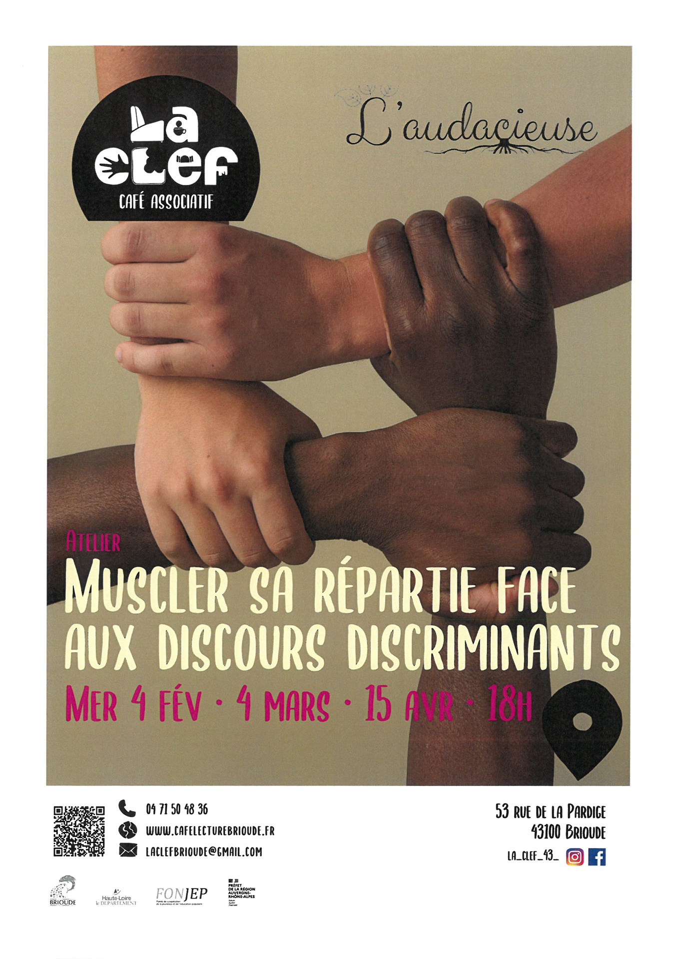 Atelier "Muscler sa répartie face aux discours discriminants"_Brioude