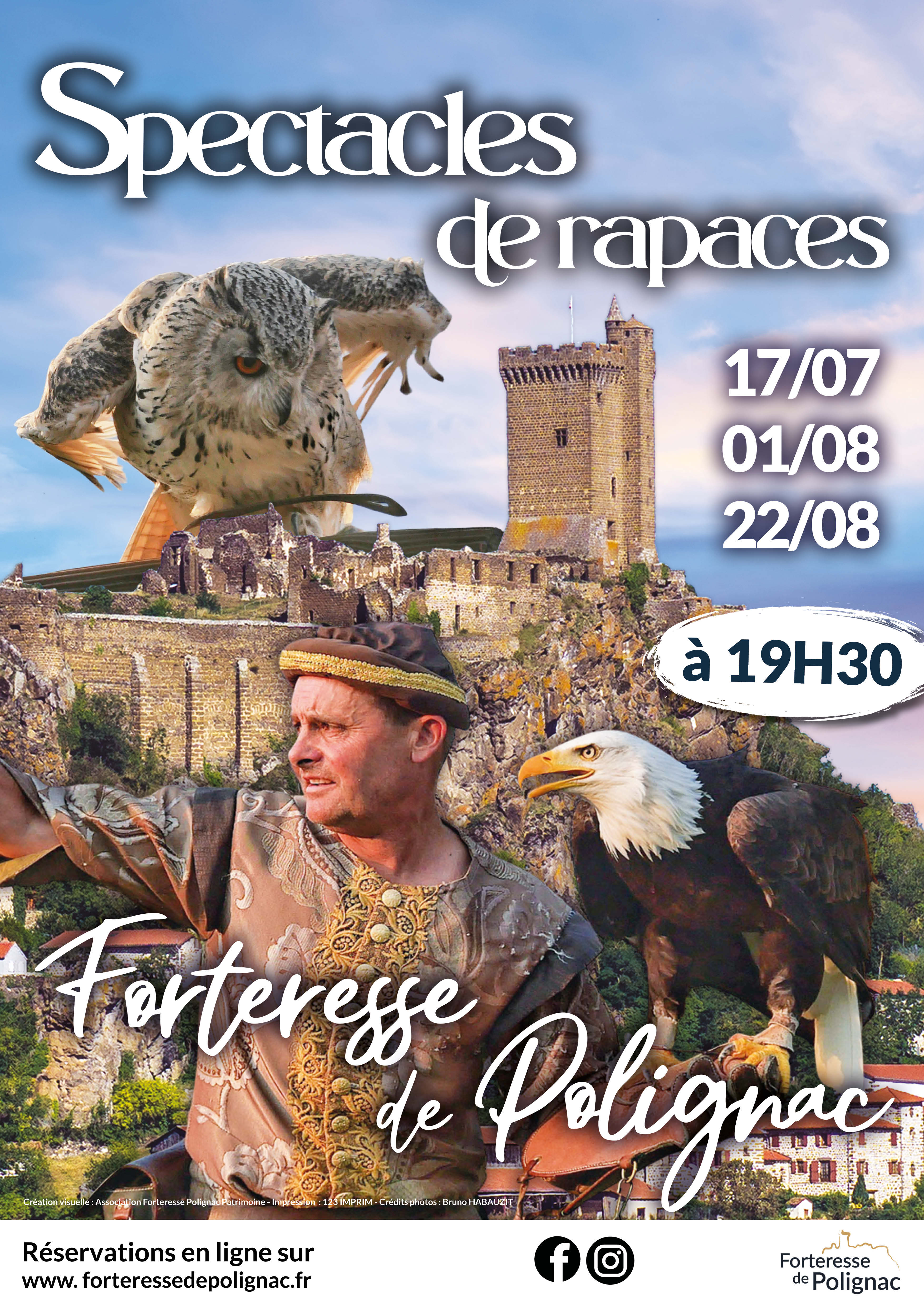 Spectacles rapaces Forteresse de Polignac
