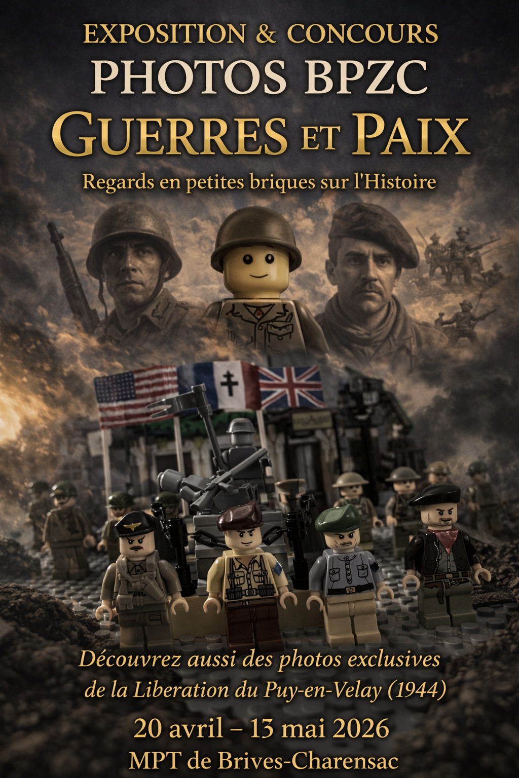 Exposition : Guerre & Paix, regards en petites briques sur l'histoire_Brives-Charensac