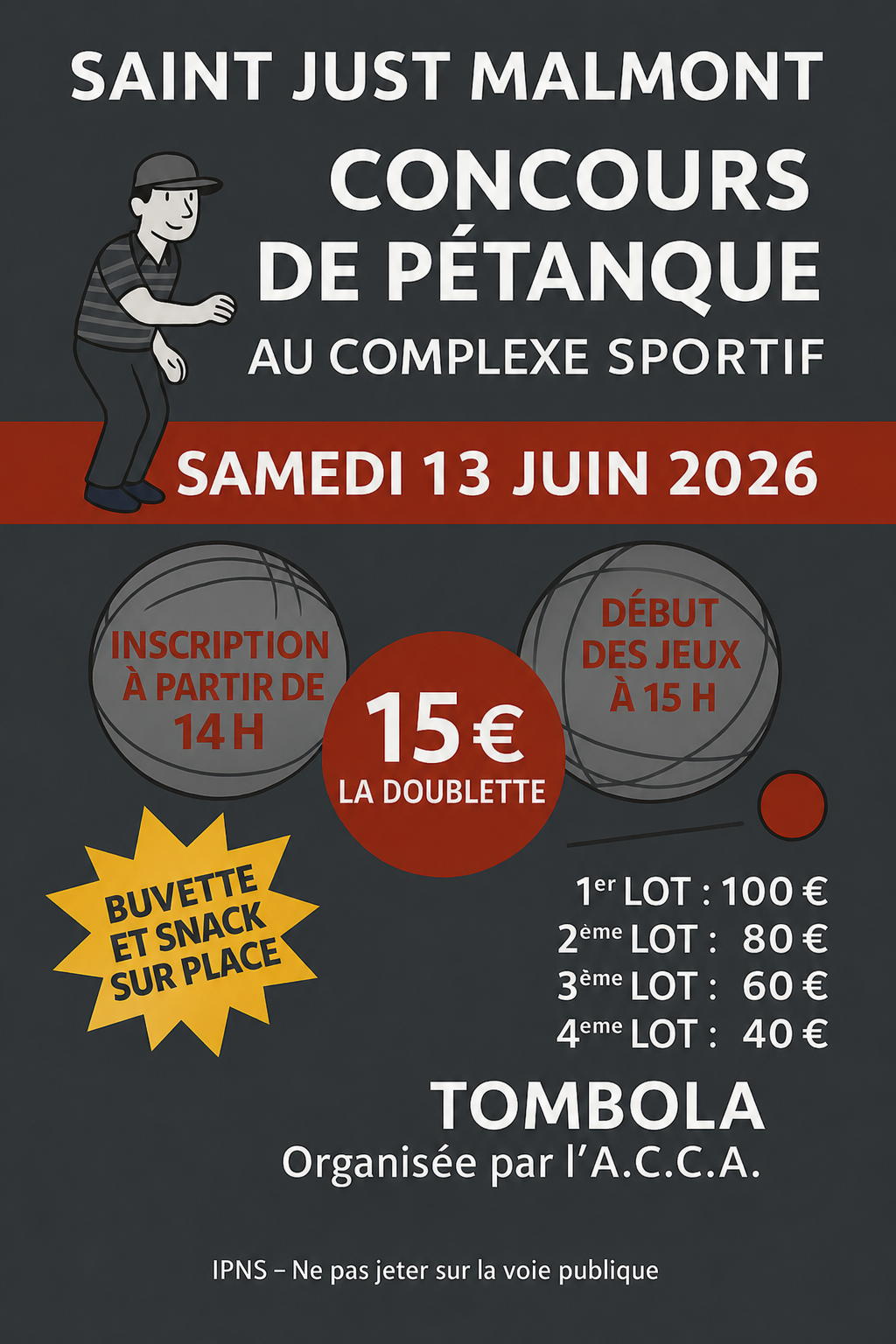 Concours de pétanque de la chasse_Saint-Just-Malmont