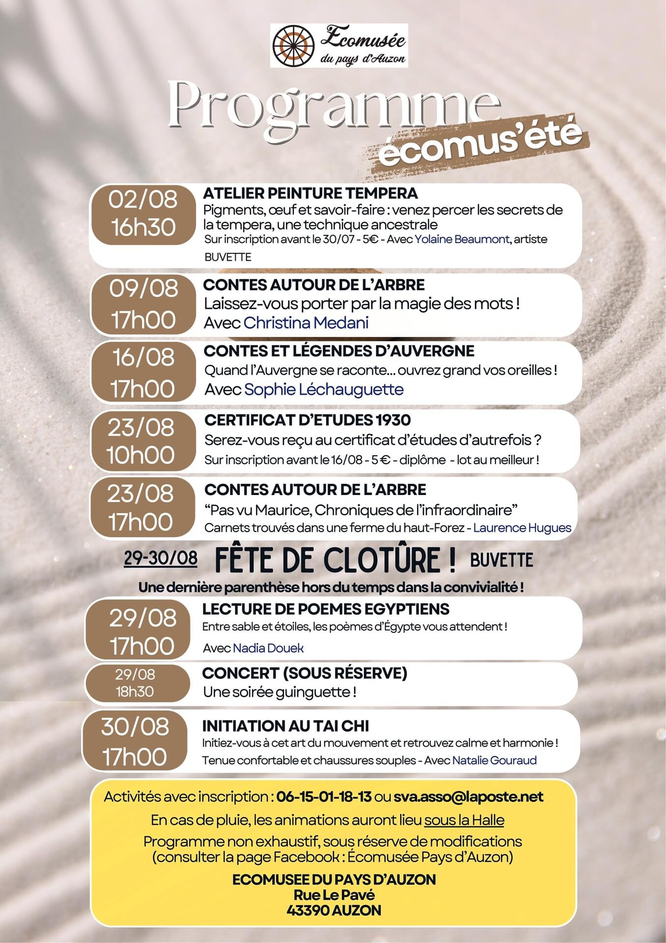 Programme ecomus'été_Auzon