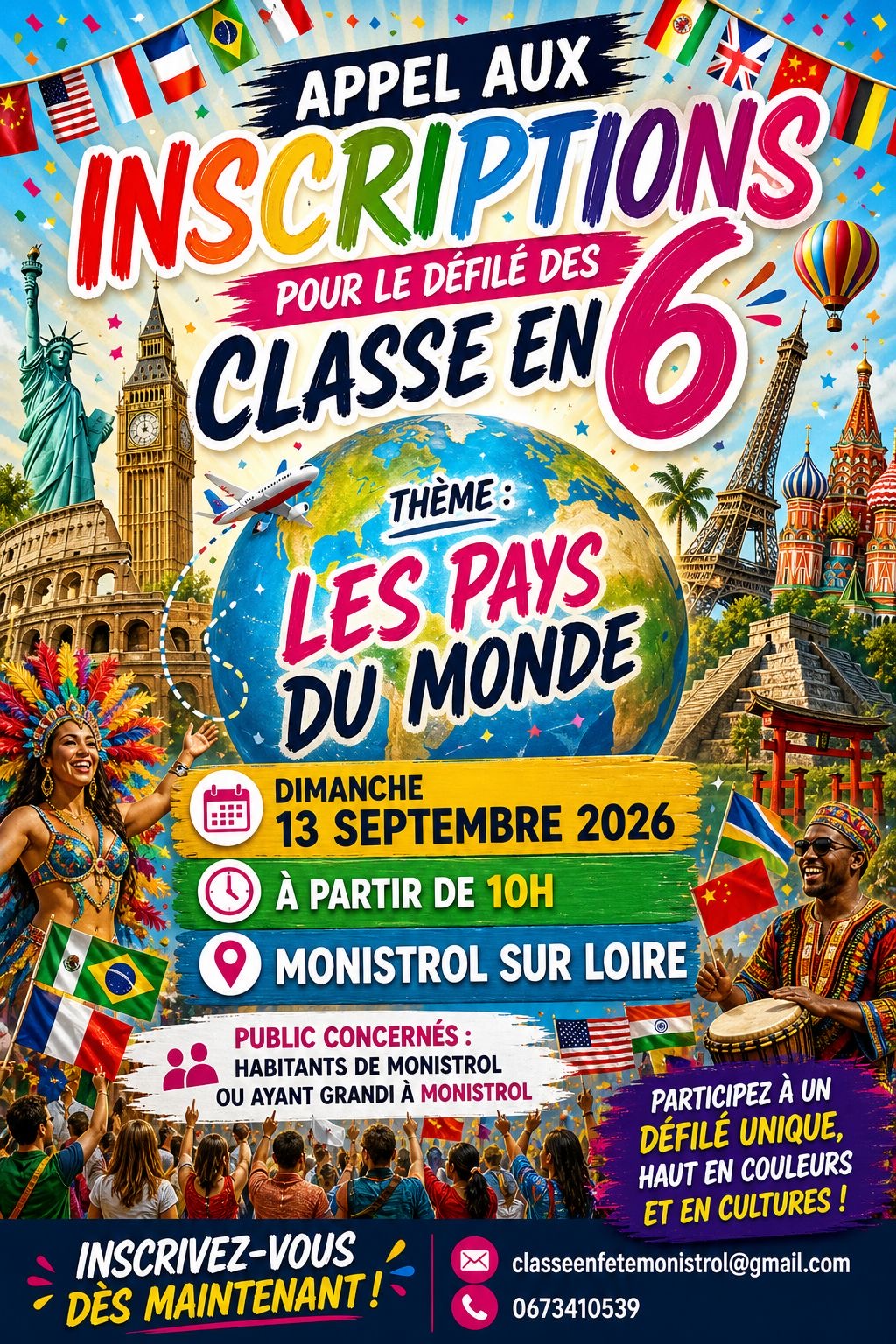 Défilé des classes en 6_Monistrol-sur-Loire