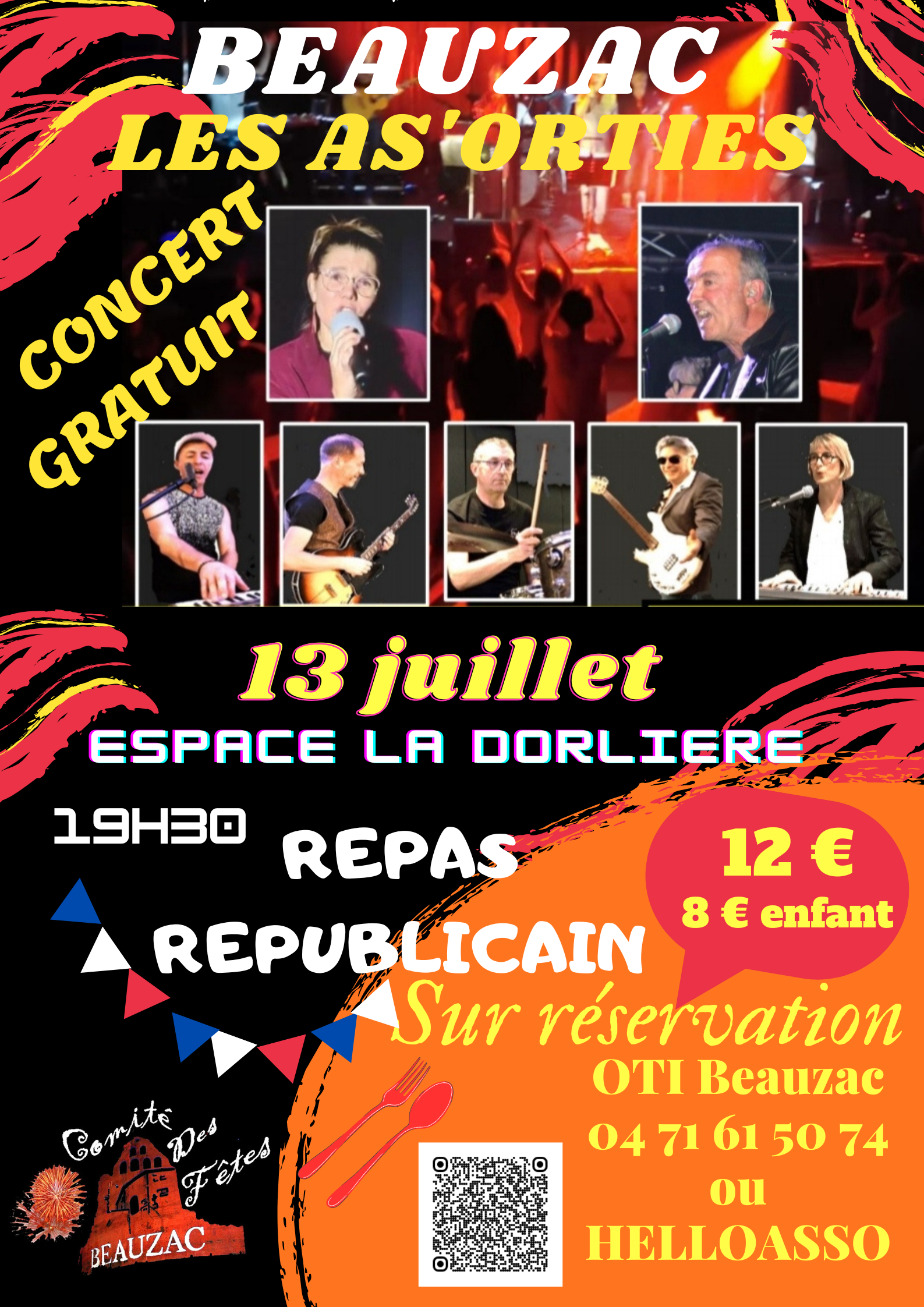 Repas et concert "Les As'orties"_Beauzac
