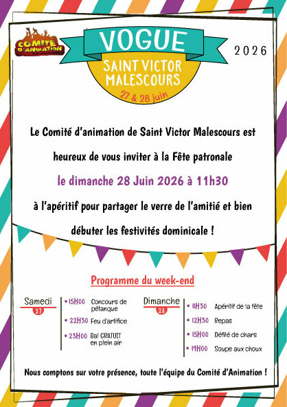 Fête patronale_Saint-Victor-Malescours