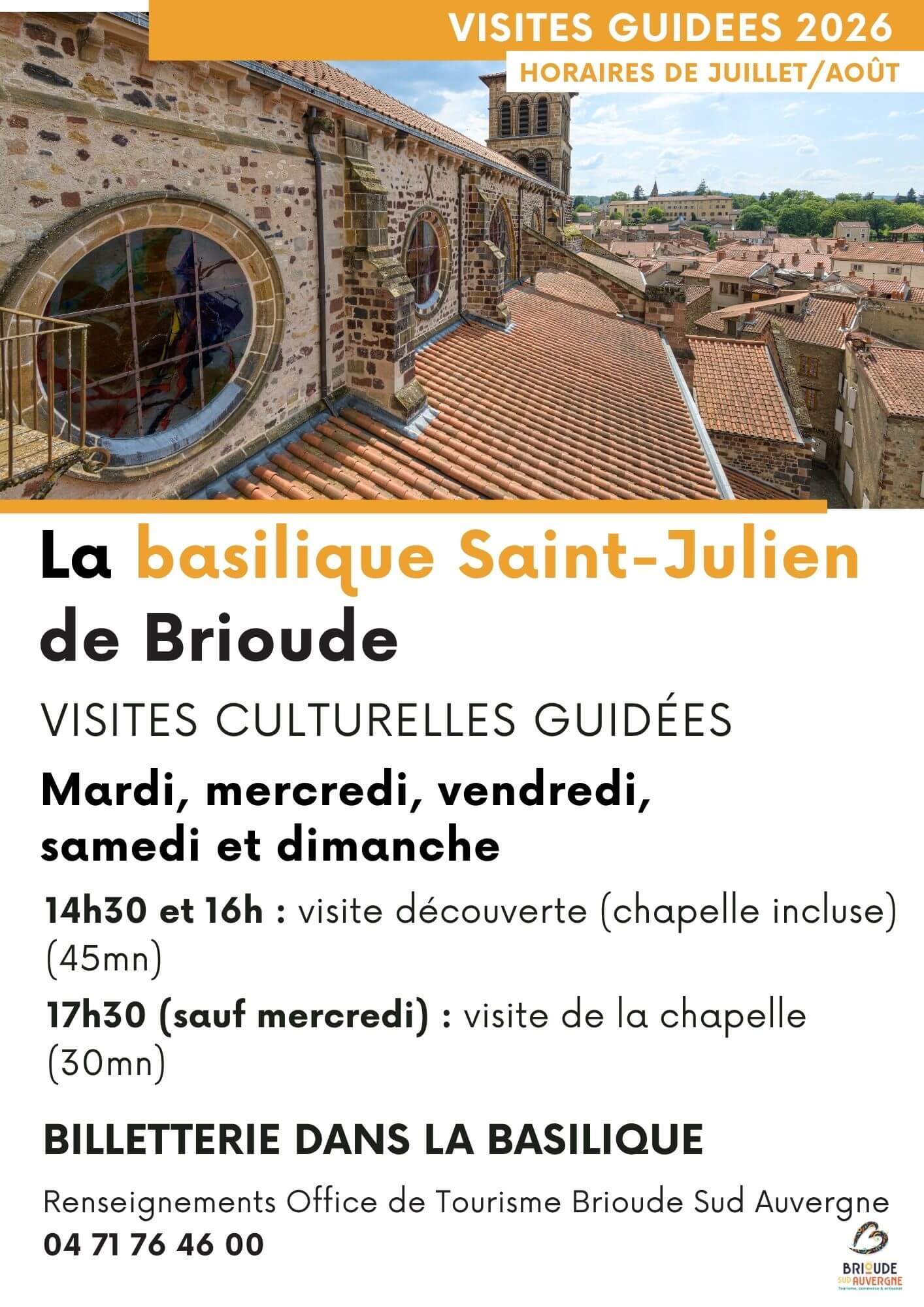 Visites guidées pour les individuels de la Basilique Saint Julien_Brioude