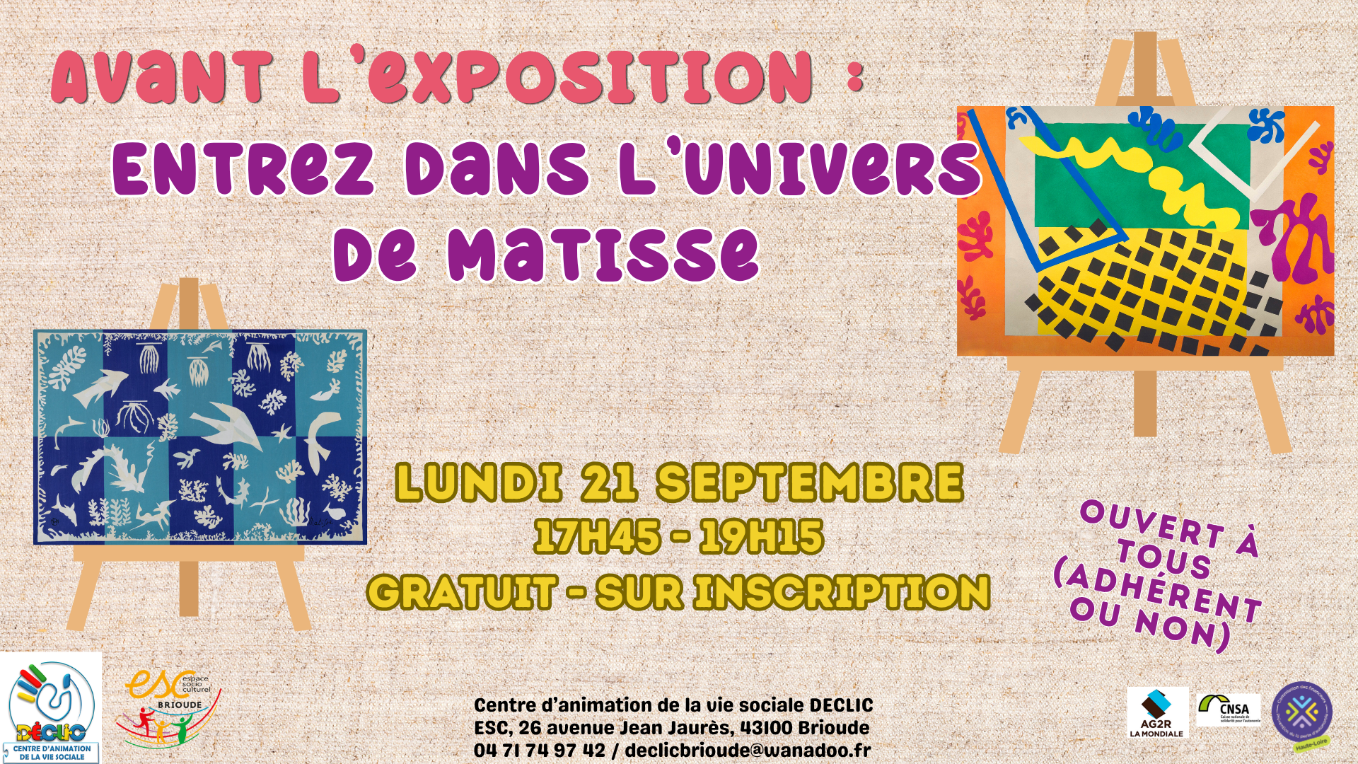 Avant l'exposition : Entrez dans l'univers de Matisse!