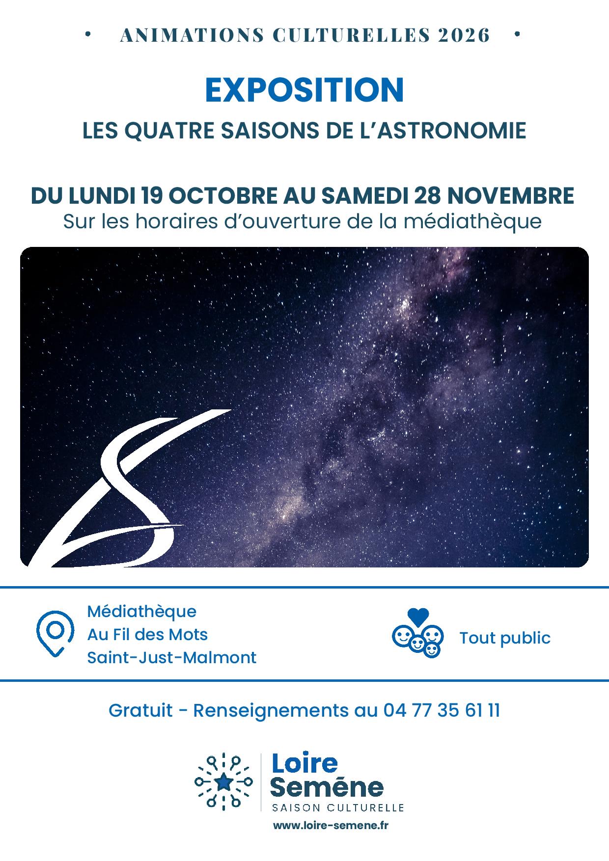 Exposition "Les 4 saisons de l'astronomie"_Saint-Just-Malmont
