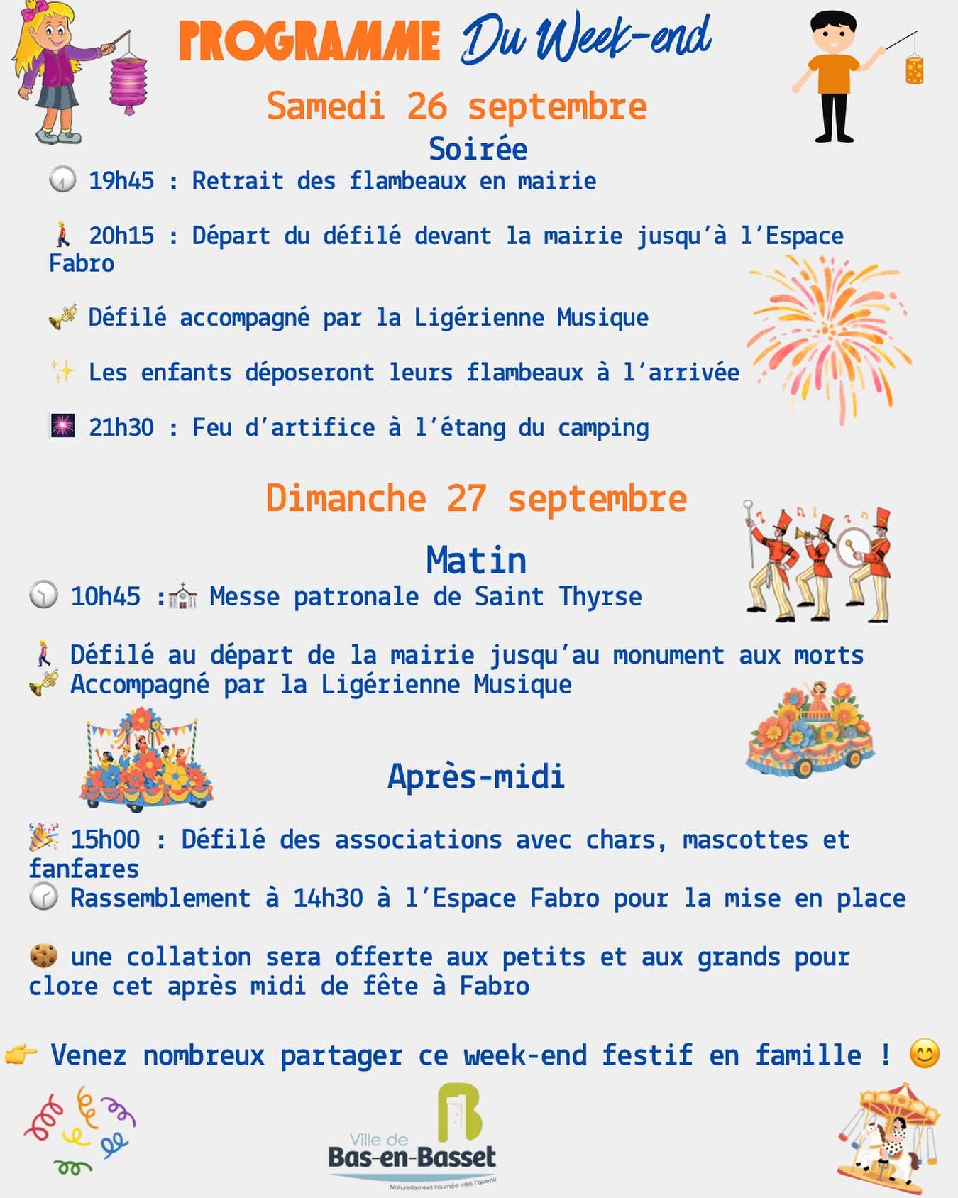 Fête patronale avec défilé de chars_Bas-en-Basset